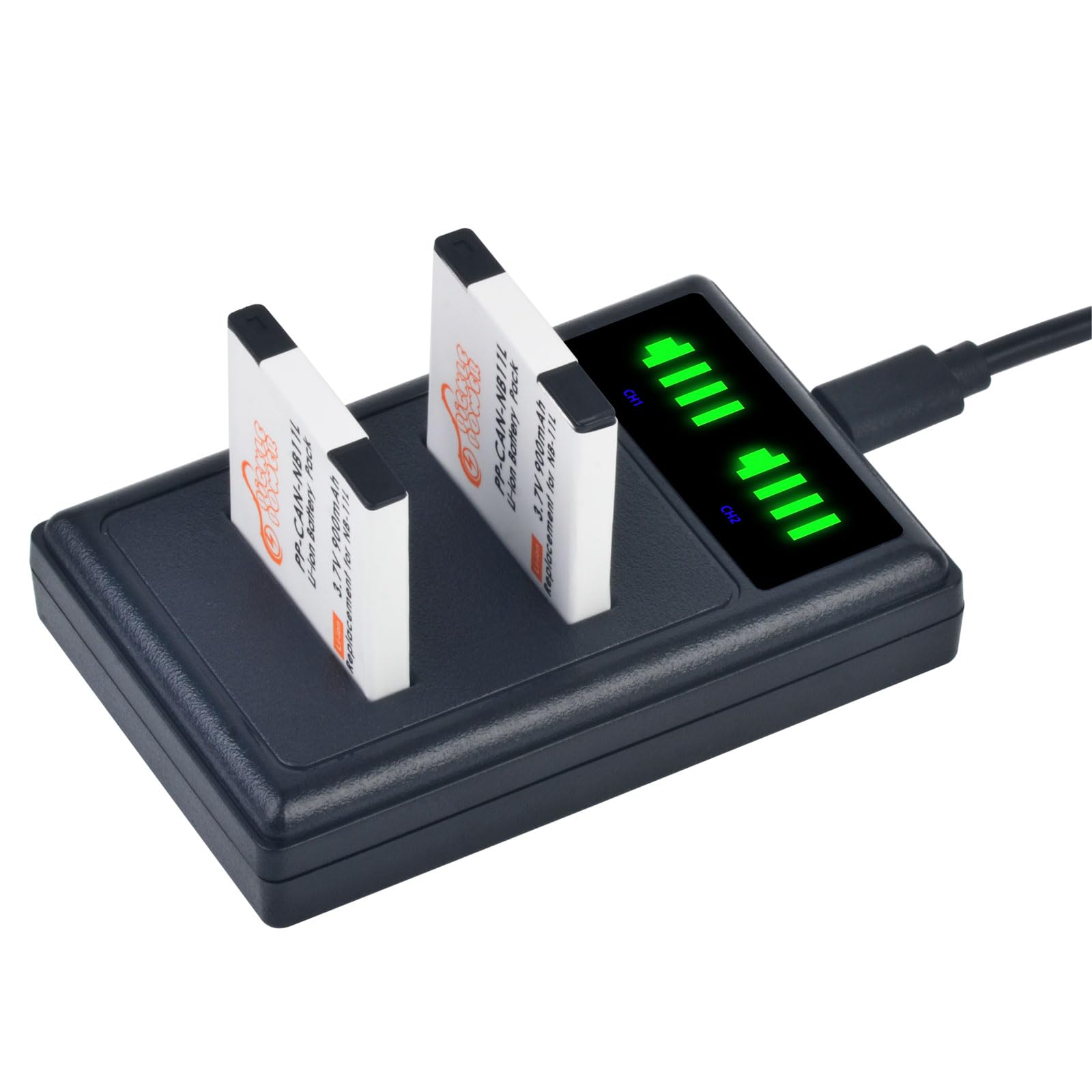 Nb 11L Nb 11Lh Battery And Led Usb Dual Charger For Canon Powershot A2300 A2400 A2500 A2600 A3400 A3500 A4000 Is, Elph 110 115 1