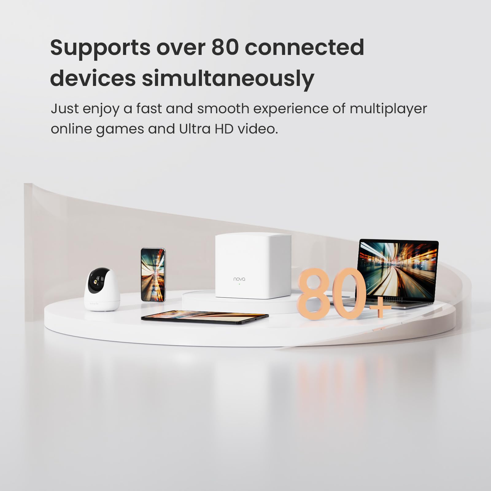 Tenda Nova Mesh Wifi System Mw5G   Covers Up To 2500 Sq.Ft   Ac1200 Whole Home Wifi Mesh System   Gigabit Mesh Router For 80 Dev