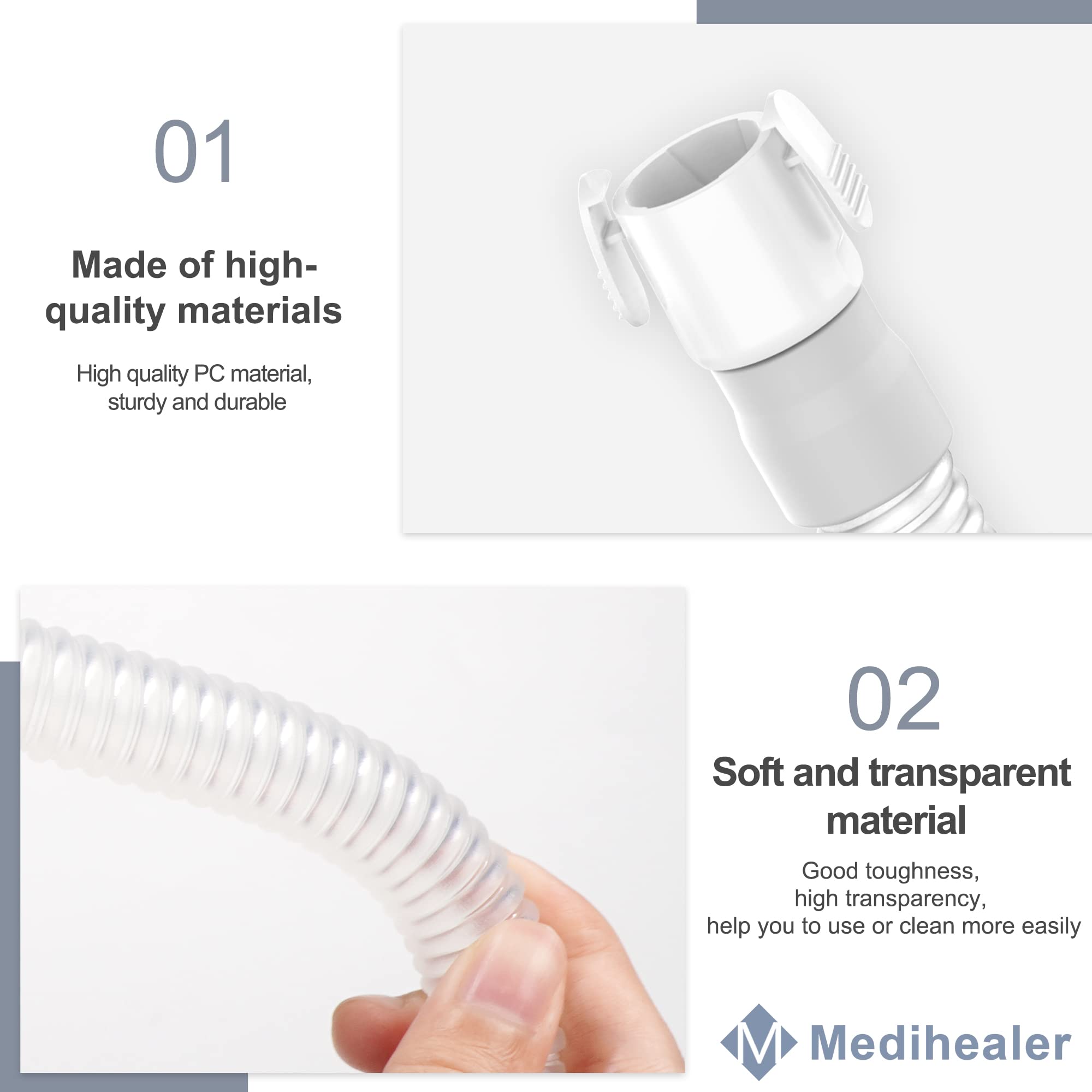 2 Packs Quick Release Tube Compatible With Amara View, Only Short Tube For Av, No Elbow, Improved Design And Upgraded Material,G