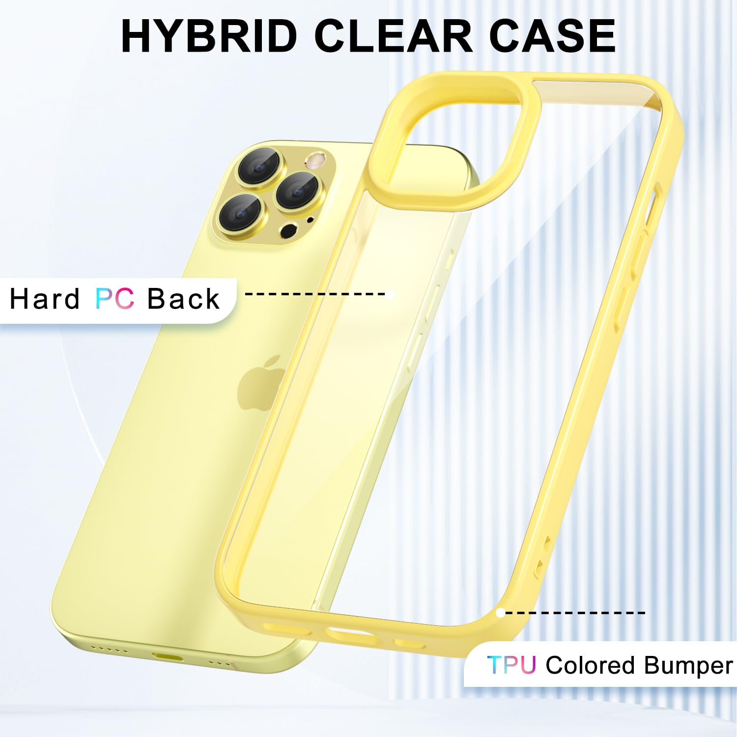 Loeoel For Iphone 11 Pro Case Clear, Transparent Hybrid 11 Pro Case [Hard Plastic & Soft Silicone Bumper] Acrylic Non Yellowing