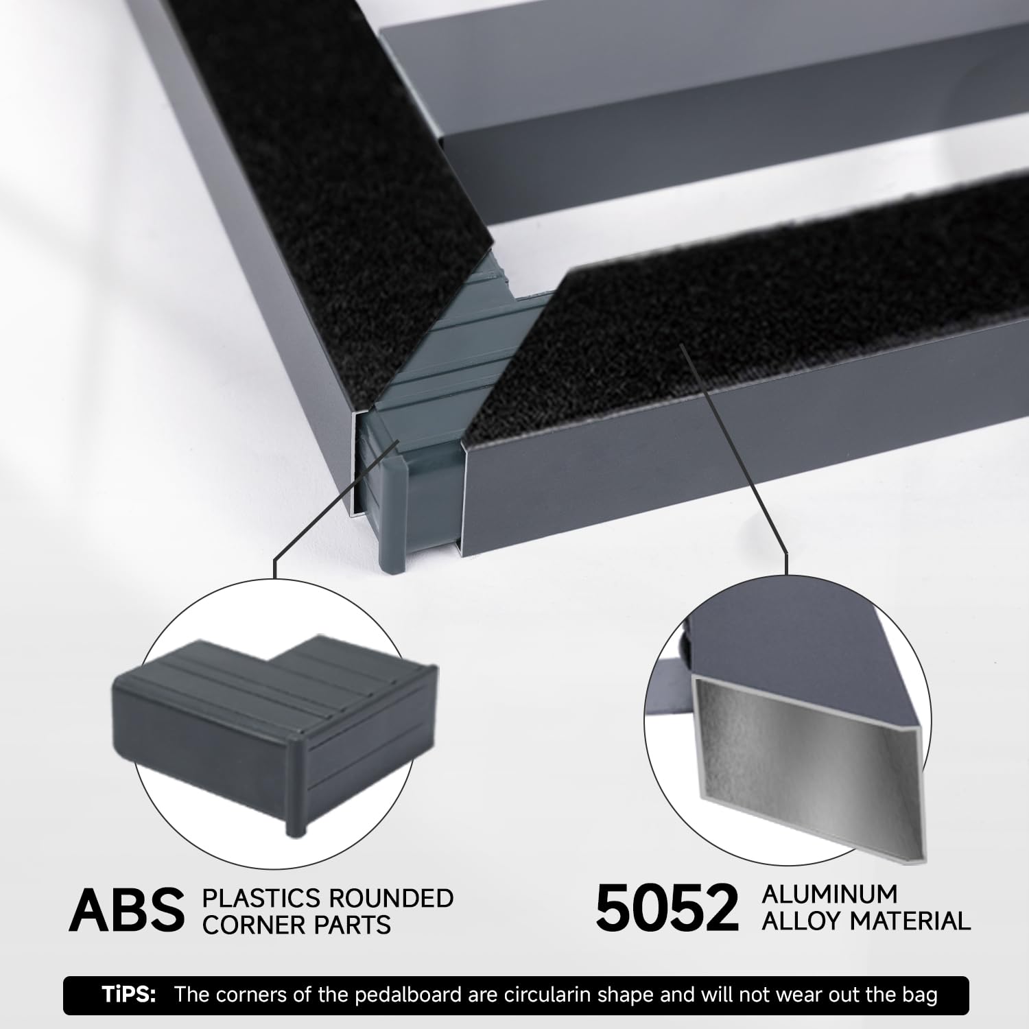 Ghost Fire Guitar Pedal Board Aluminum Alloy Super Light Effect Pedalboard With Carry Bag (31.5''X15.5'' Spl 08)