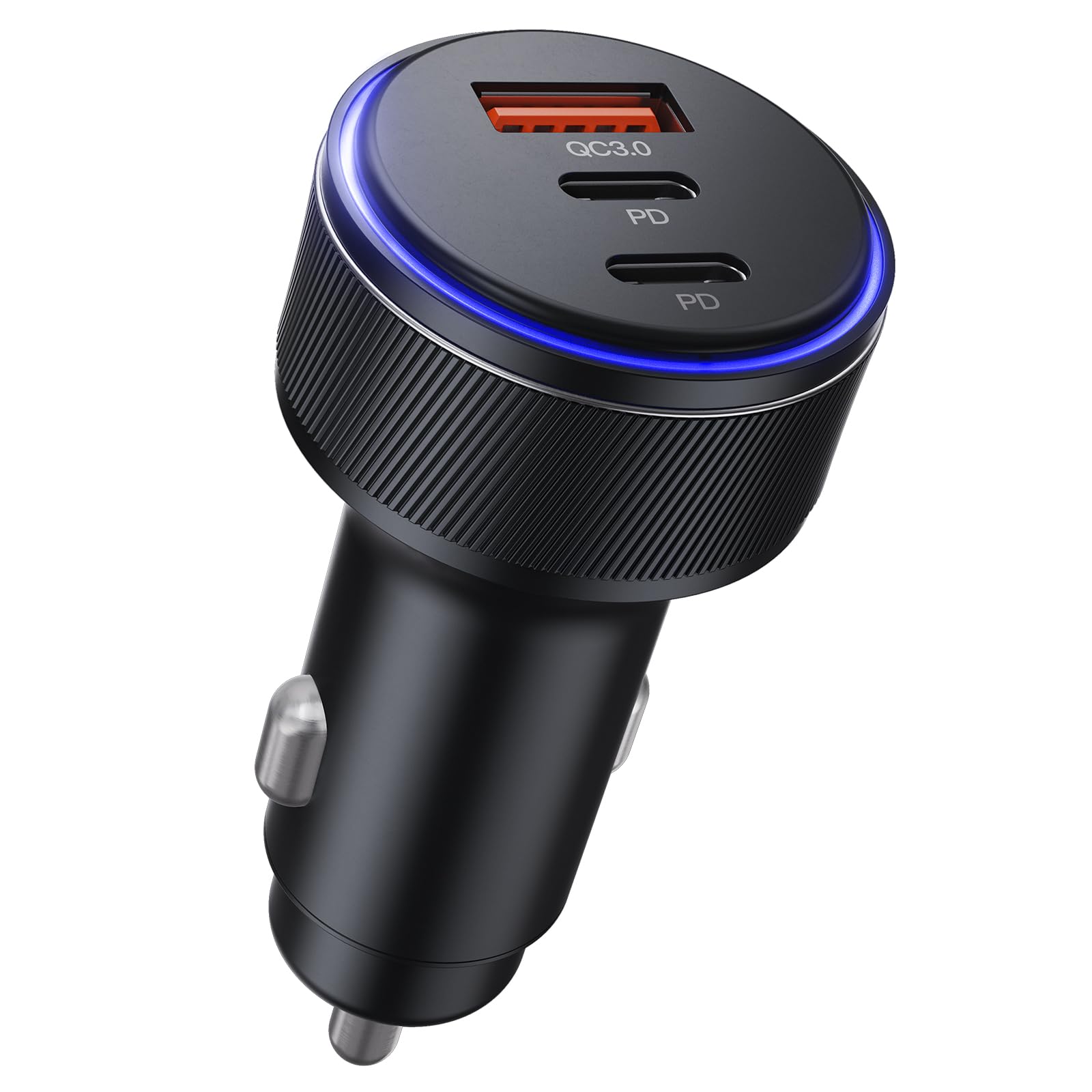 Usb C Car Charger, 3 Port 90W Fast Car Charger, Dual Usb C & Usb A Car Power Adapter, Pd3.0 & Qc3.0 Fast Charging For Iphone 16/