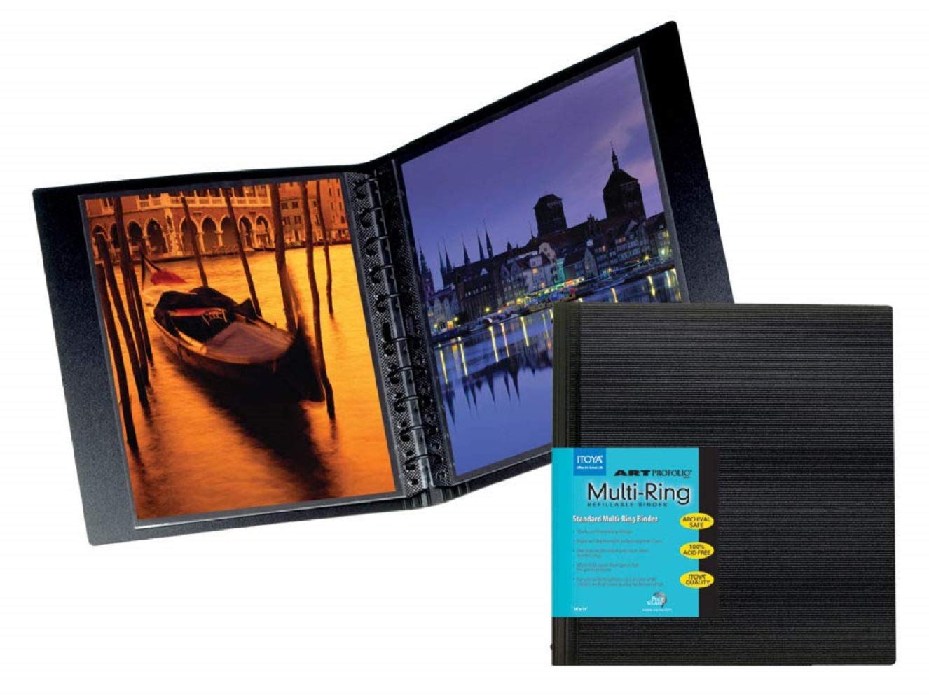 ProFolio by Itoya, ProFolio MultiRing Refillable Binder  Landscape, 14 x 11 Inches