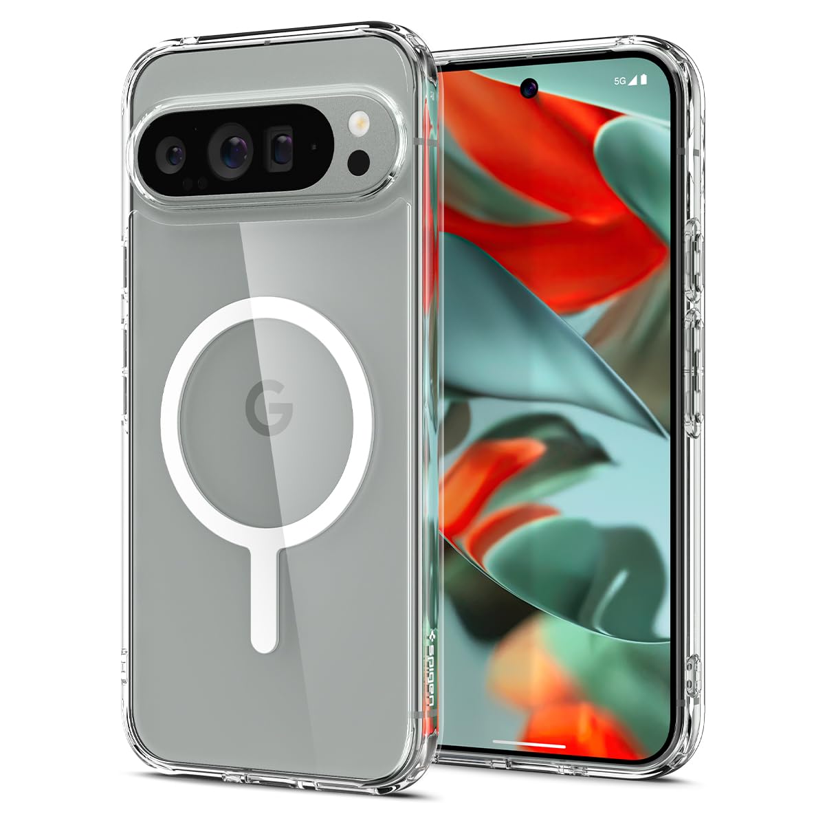 Spigen Ultra Hybrid MagFit Designed for Pixel 9 Pro XL Case (2024) [Anti-Yellowing] [Military-Grade Protection] Compatible with 