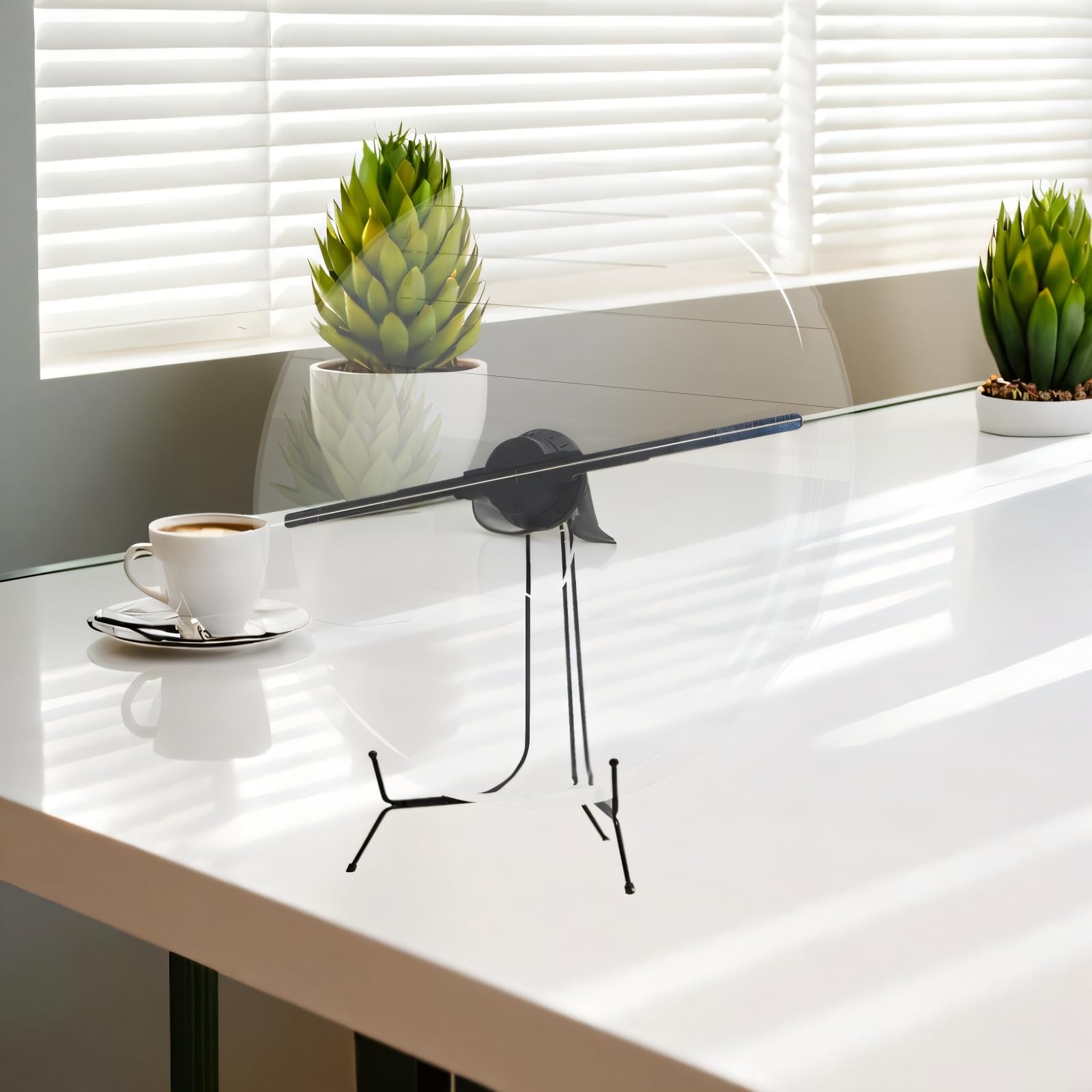 3D Hologram Fan With Cover, 3D Hologram Projector Hd Led Advertising Display With Remote And Bluetooth And Wifi,700 Video Librar