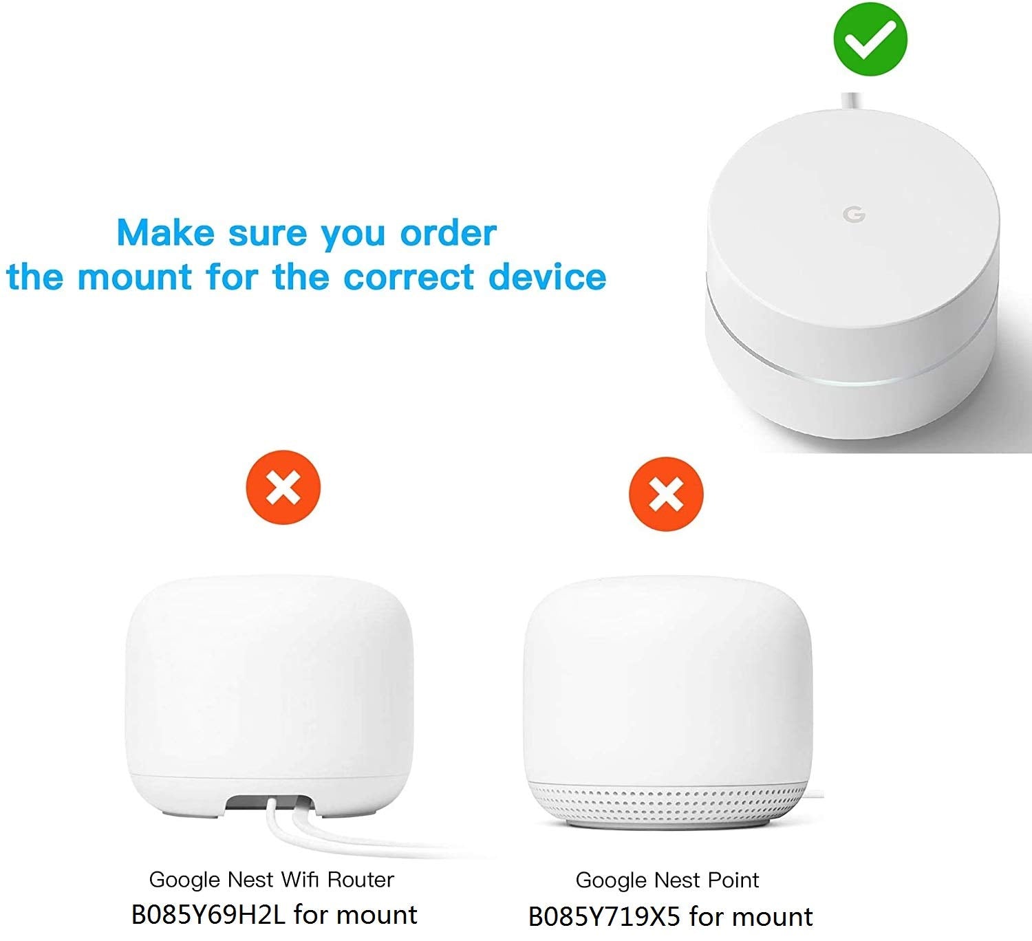 Okemeeo Wall Mount For Google Wifi   Ceiling Mount Holder For Google Wifi Mesh System 2016 And 2020, Space Saving, Reinforced And Perfect Unity (1 Pack)