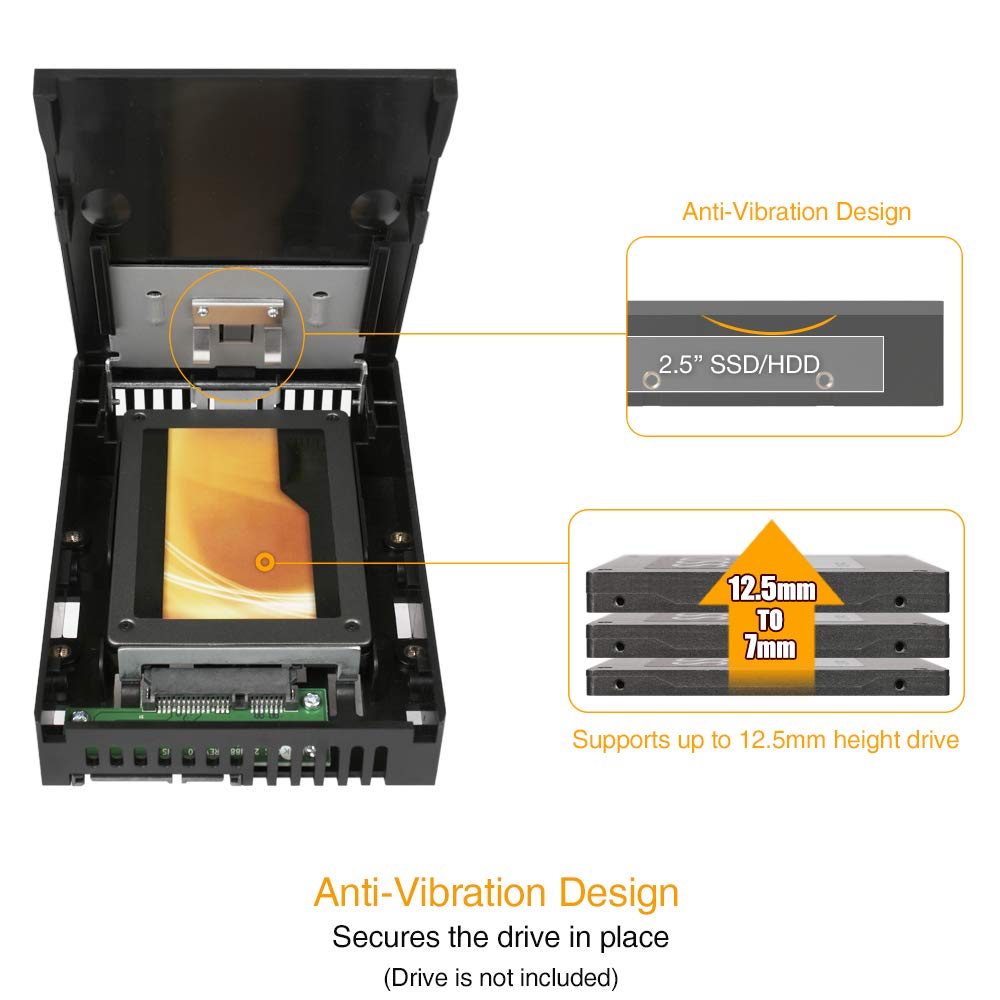 Icy Dock 2.5 Inch To 3.5 Inch Sata Hard Drive/Ssd Adapter Mounting Bracket For Internal 3.5 Drive Bay | Ezconvert Lite Mb882Sp-1