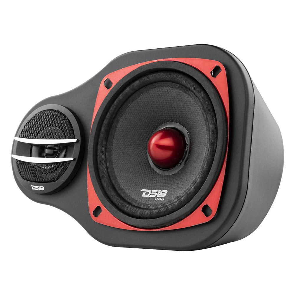 Ds18 Hydro En4P High Density Abs Universal Speaker Pod, 2 Way Pod 1 X 4 And 1 X 1 Tweeters   For All Elements Cars, Trucks, Atvs