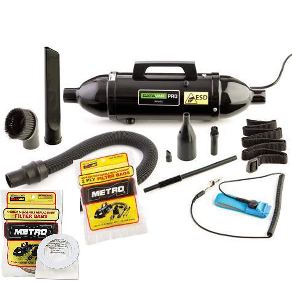 Includes 5 Extra Bags | DataVac Safe Pro Series MDV-1ESD | Office Equipment - Computer - Electronics Vacuum & Duster | Multi Fun