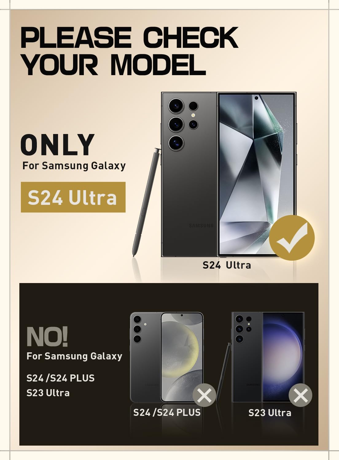 Supcase Unicorn Beetle Pro Case For Samsung Galaxy S24 Ultra With Stand, [2 Front Frames] 360 Full Body Shockproof Case With Bel