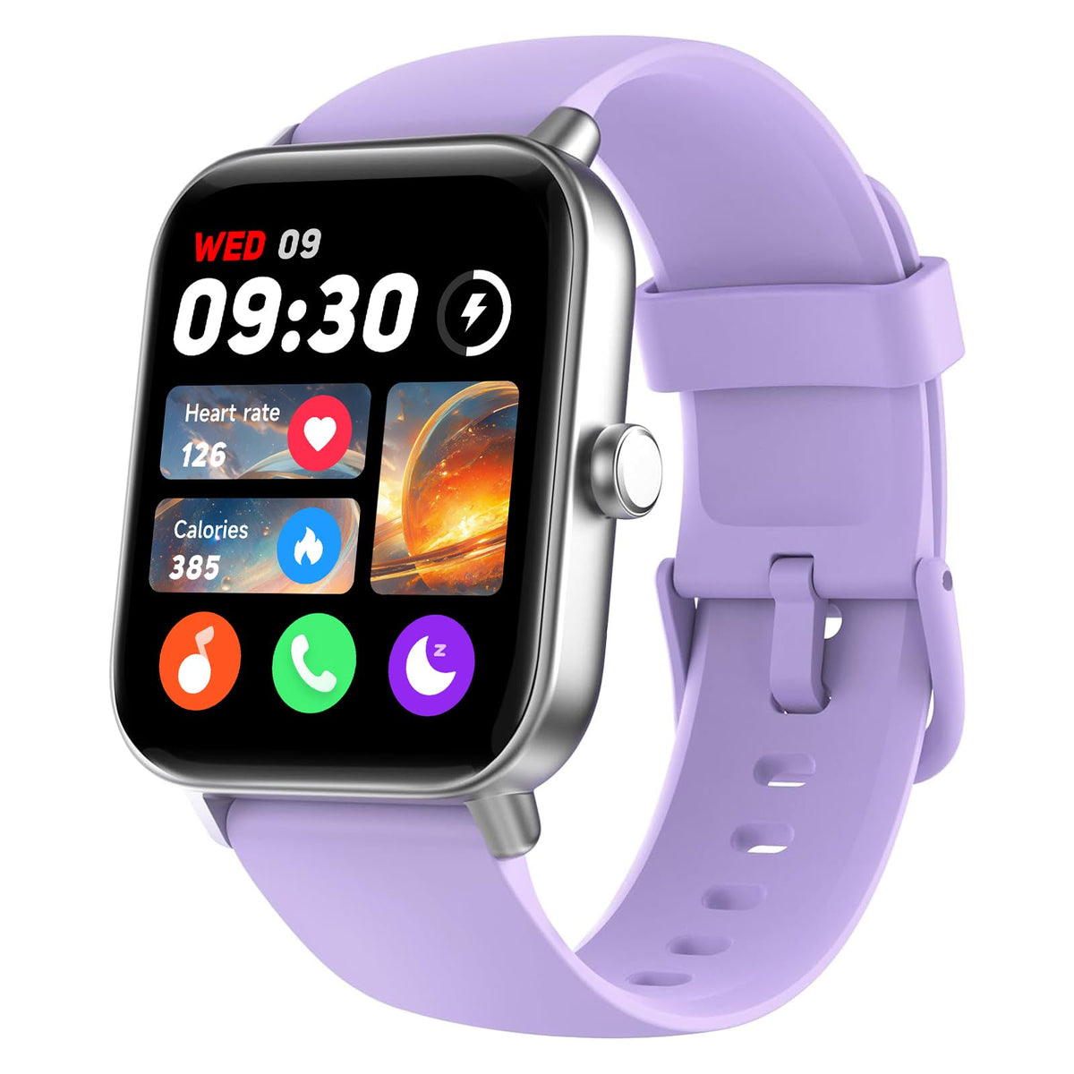 Fitpolo Smart Watch For Women,1.8    Touchscreen, Bluetooth Call, Alexa Built-In,24/7 Heart Rate, Spo2 Monitor, Step Counting, S