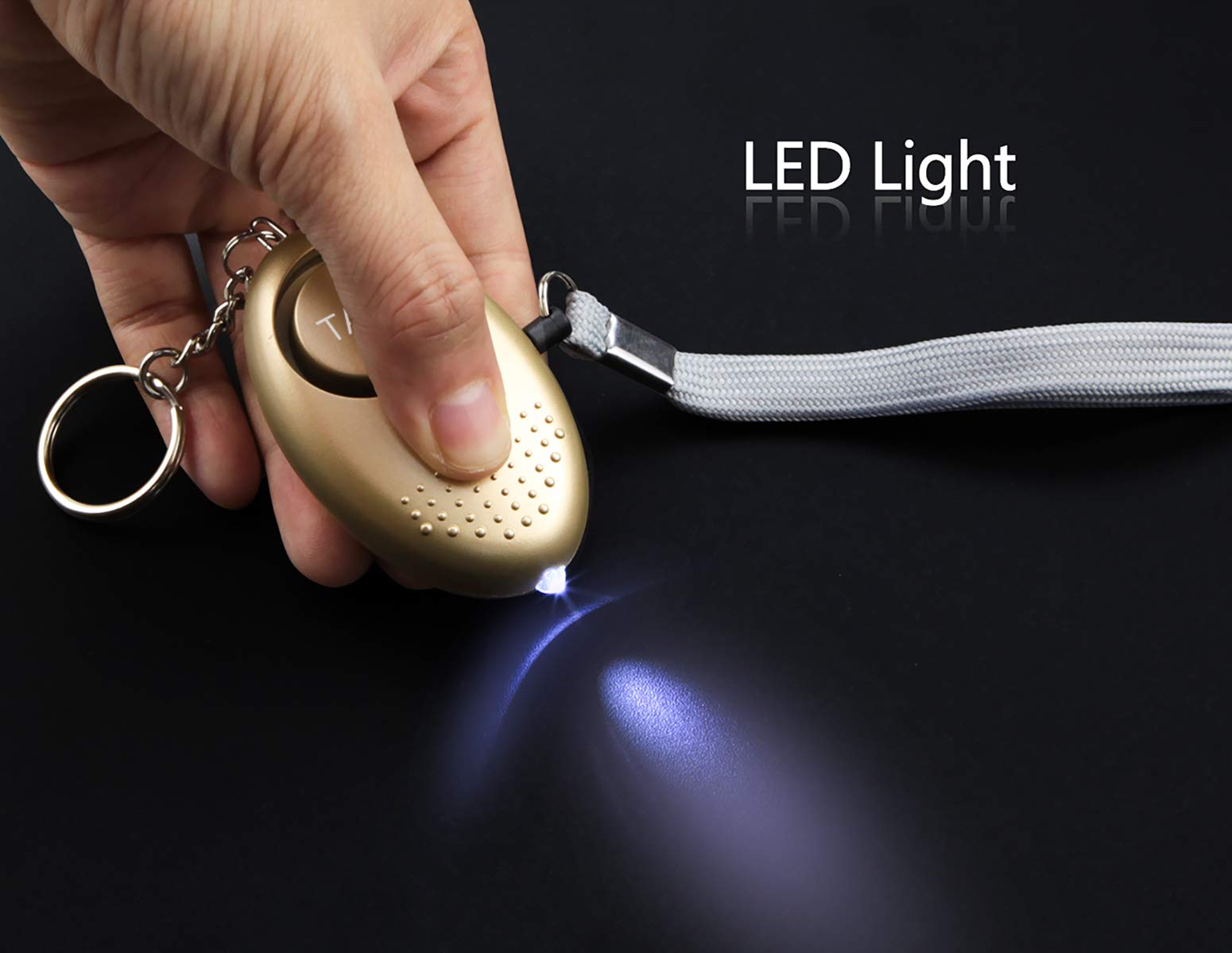 Personal Alarm For Women, 10 Packs 140Db Emergency Self Defense Security Alarm Keychain With Led Light For Women Kids And Elders
