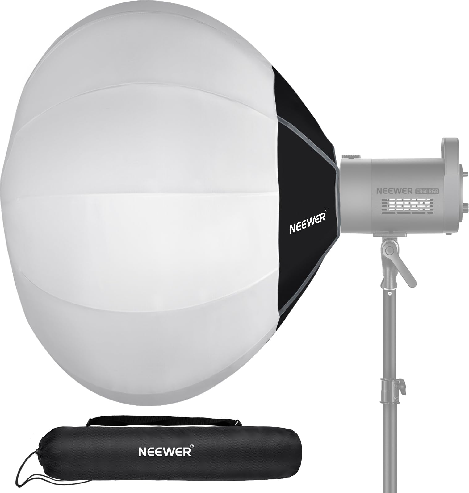 Neewer 33.5''/85Cm Lantern Softbox, Quick Release 360 Light Diffuser Bowens Mount Softbox With Lightweight Nylon Alloy For Rgb C