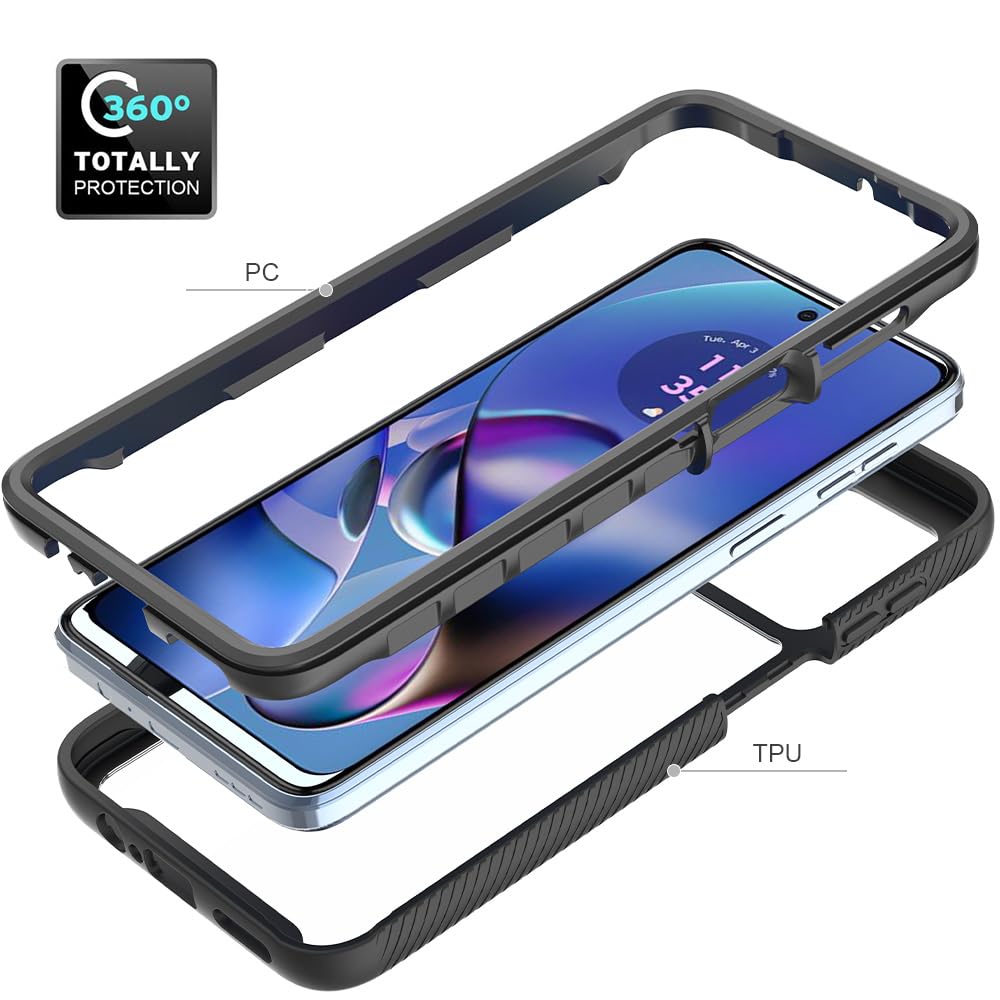 Kukoufey Compatible With Motorola Moto G54 5G Case Cover,Anti Fall And Shock Absorbing Protective Cover Compatible With Motorola