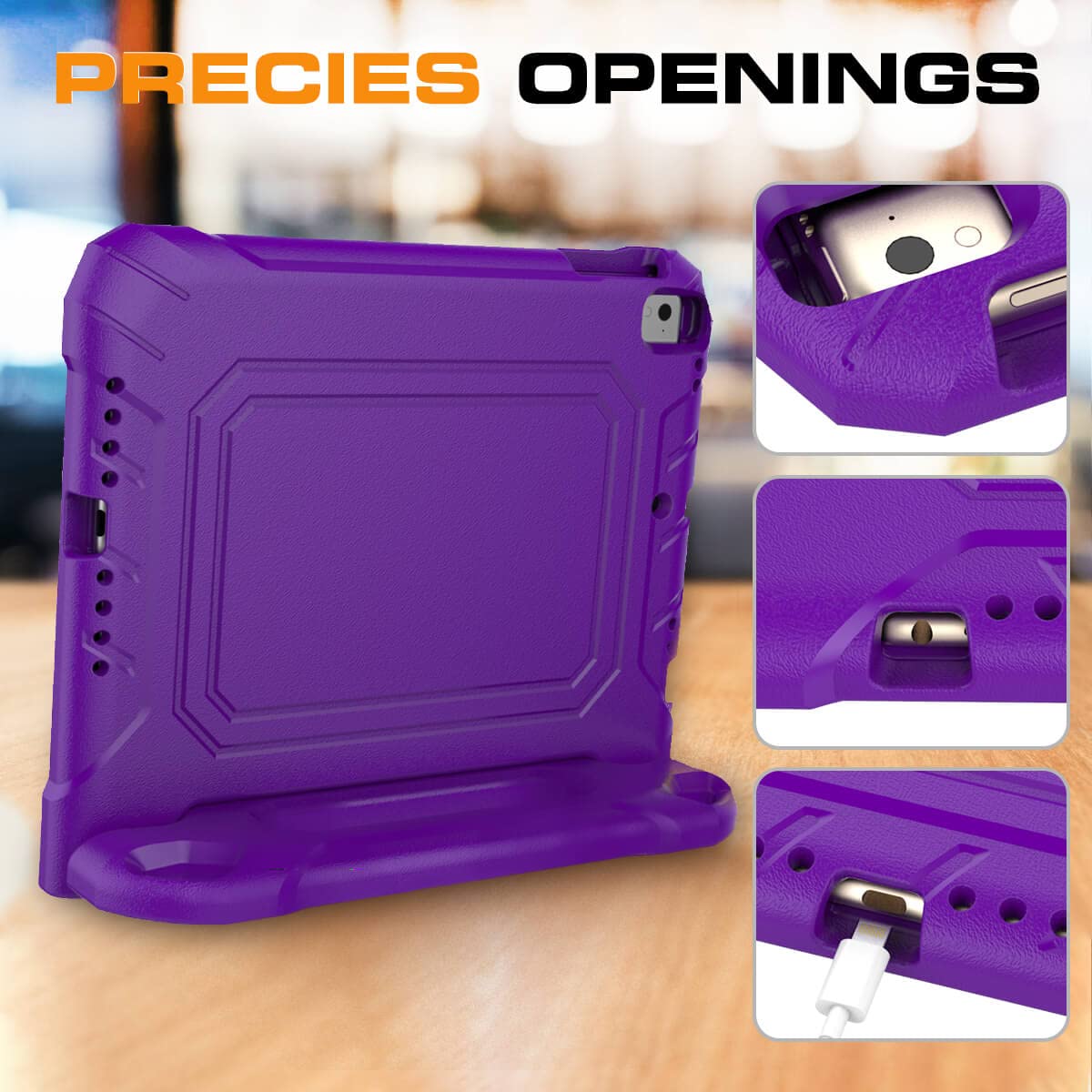 Moxotek Kids Case For Ipad 5Th/6Th Generation & Ipad Air 1/2 & Pro 9.7, Ipad 9.7'' Case With Screen Protector, Shockproof Protec