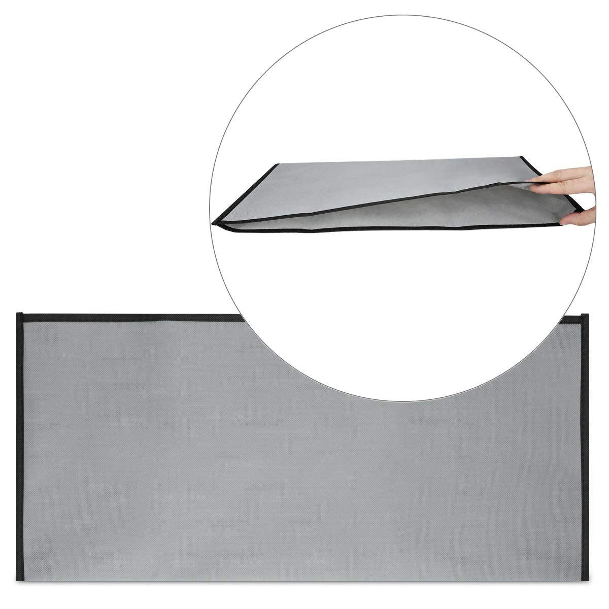 Kwmobile Dust Cover Compatible With Universal Keyboard (L) - Computer Keyboard Protector Fabric Case - Light Grey