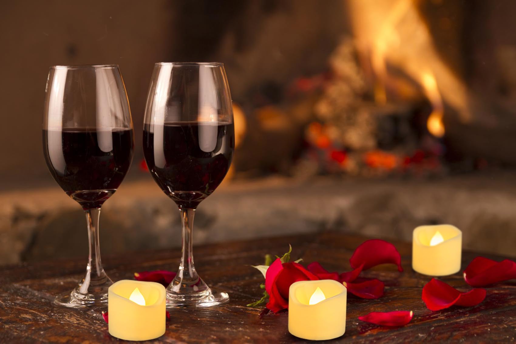 6 Flameless Led Battery Operated Tea Lights With Timer Realistic Flickering Electric Tealight Votive Candles Set Bulk Baptism We