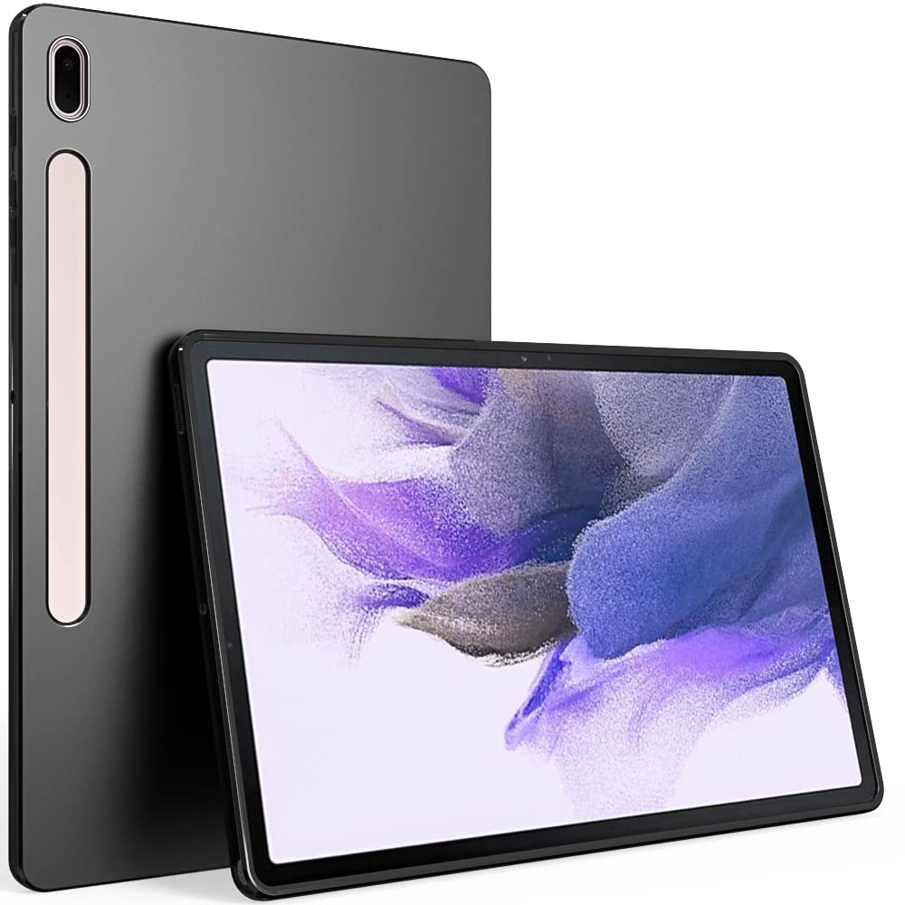 Puxicu Case for Galaxy Tab S8 Plus/S7 Plus, Slim Design Matte TPU Rubber Soft TPU Protective Cover for Samsung Galaxy Tab S8+/S7