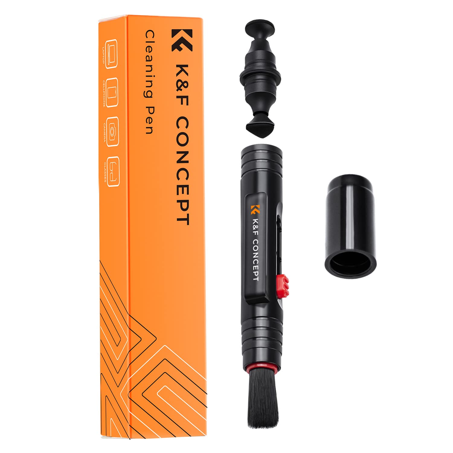 K&F Concept Professional Lens Cleaning Pen With Soft Brush, Carbon Head Lens Cleaning Pen For Canon, Nikon, Pentax, Sony Digital