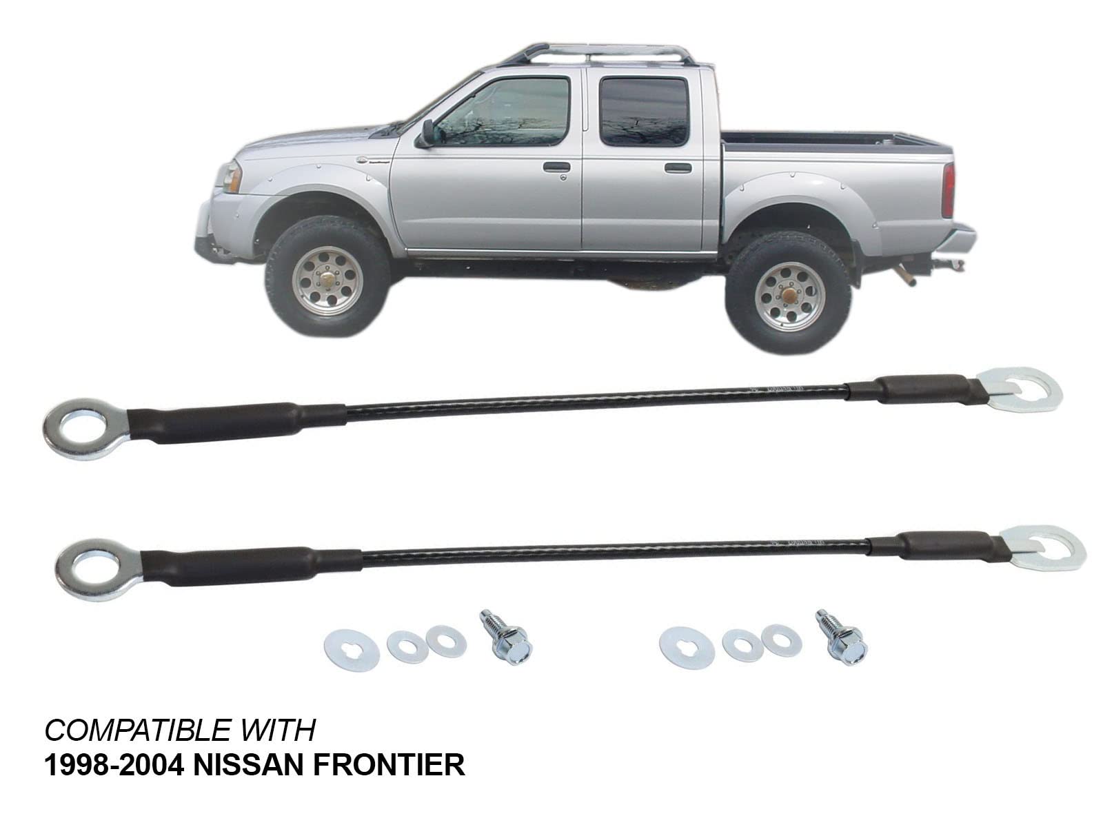 Apa Replacement 16 Tailgate Cable For 1998-2004 Frontier With Hardware Pair Right And Left 904608B400