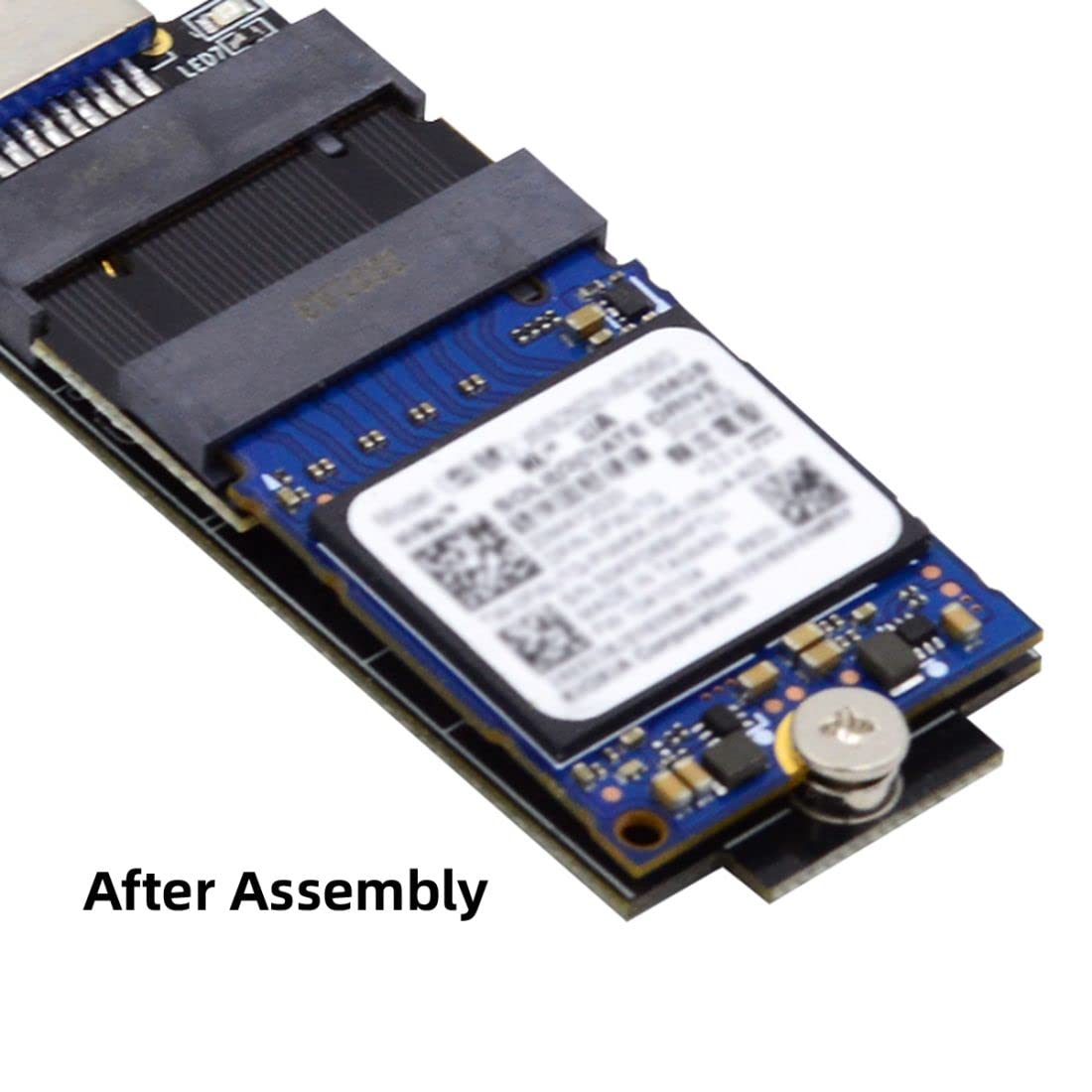 chenyang M.2 2230 to 2242 Extension Adapter NGFF B+M Key NVME M-Key Copper Black