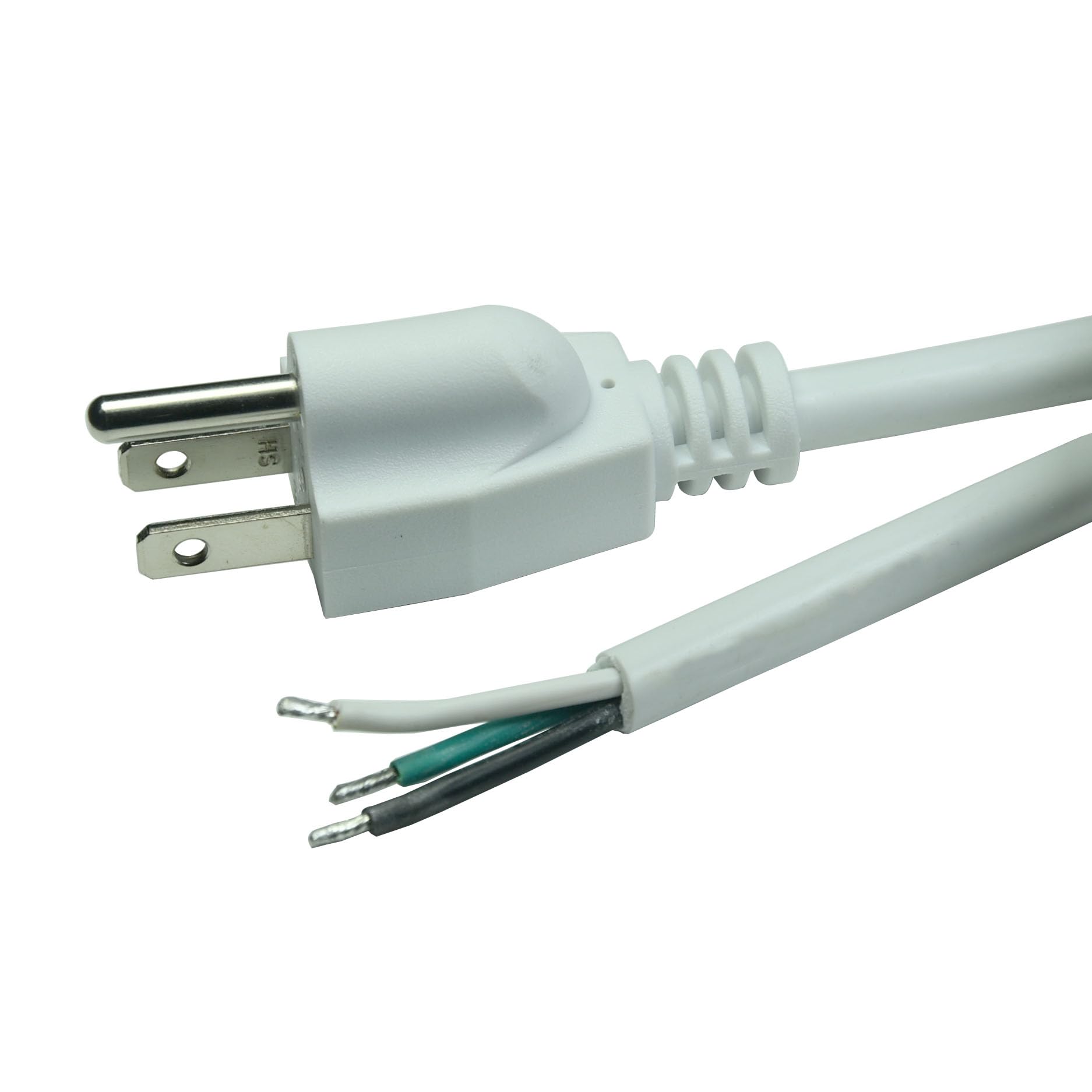 16 Gauge Power Cord Replacement, 3 Wire Power Supply Cord With Open End, 16/3 Appliance & Power Tool Cord 3 Prong,13A/125V Ac, 1