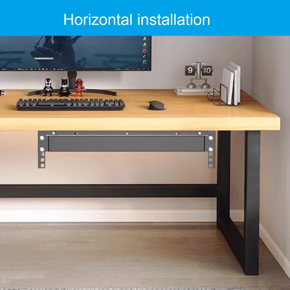 Qiaoyoubang 2U Vertical Wall Mount Rack   Steel Vertical Patch Panel Mounting Bracket For 19 Inch Networking Equipment