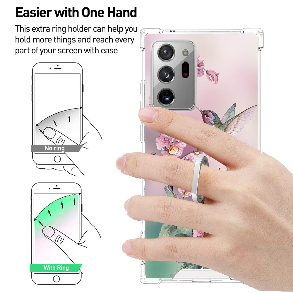 Ook Clear Case Compatible With Samsung Galaxy Note 20 Ultra, Marble Pattern Flexible Tpu Shockproof Anti Scratch Bumper Transpar