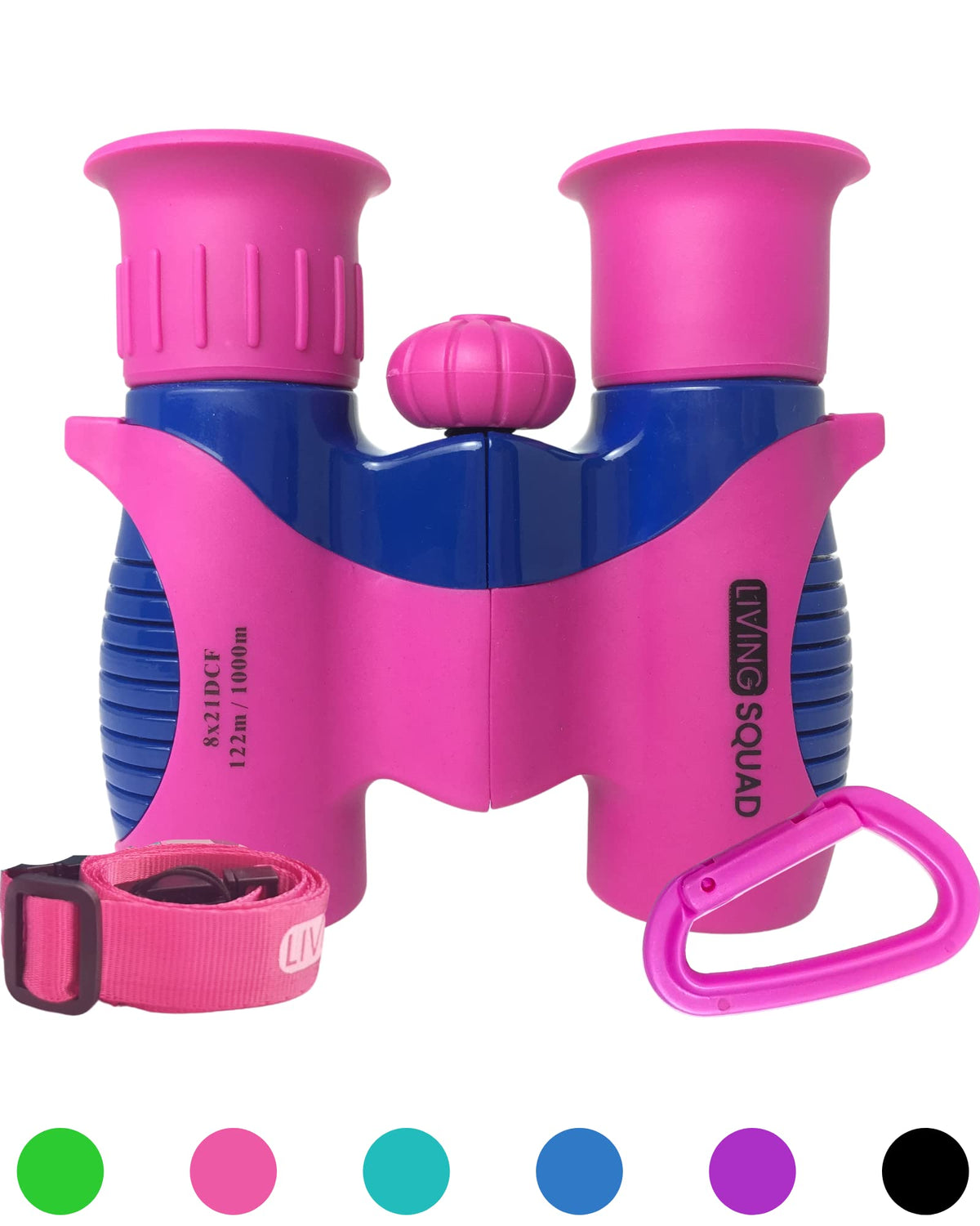 Kids Binoculars Pink 8X21   Girls Gift Age 3 12, Shockproof Compact Binoculars For Kids With High Resolution Optics For Bird Wat