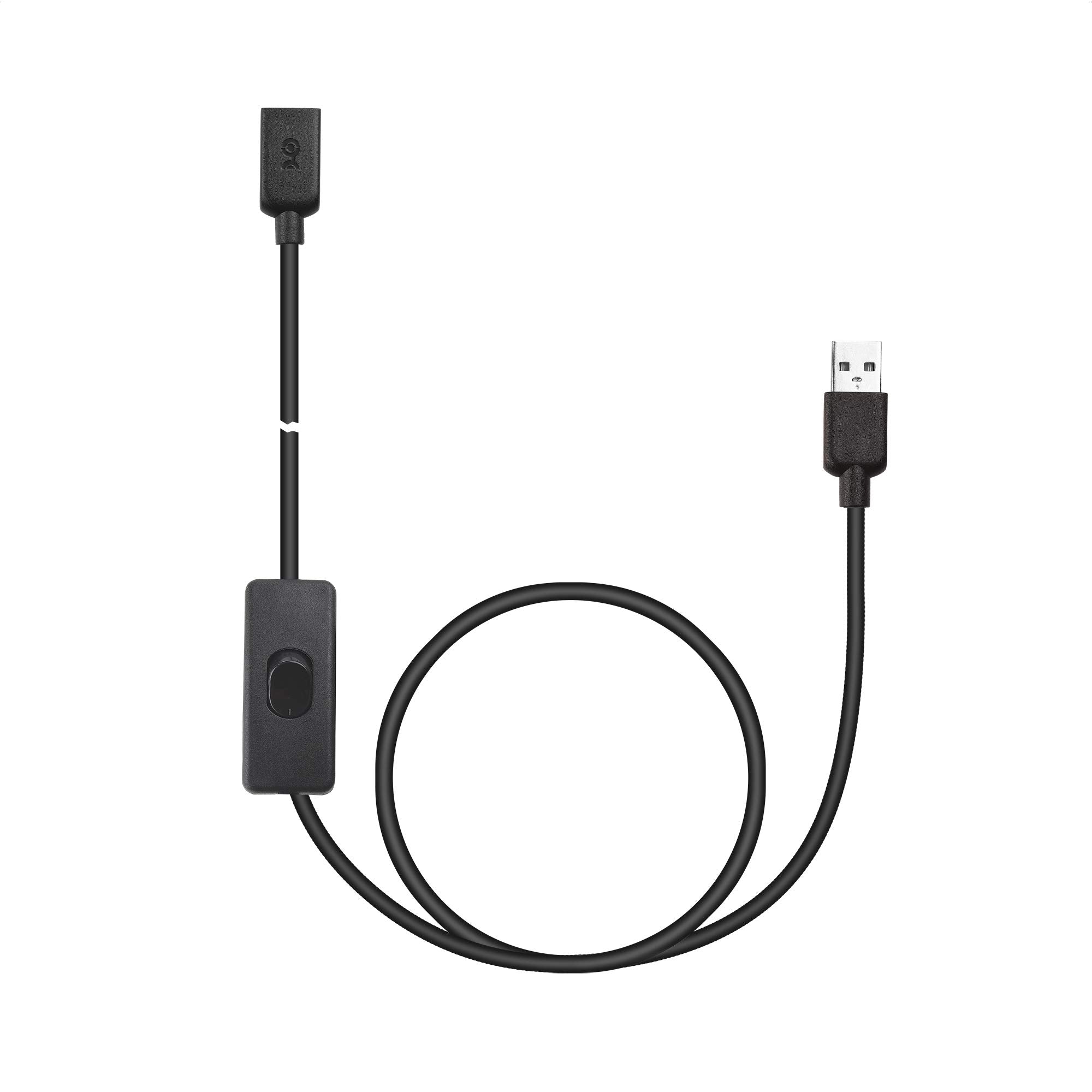 Cable Matters 2 Pack USB On Off Switch 3 ft Support Data and Power, Short USB Extension Cable with On Off Switch (USB Power Switch)