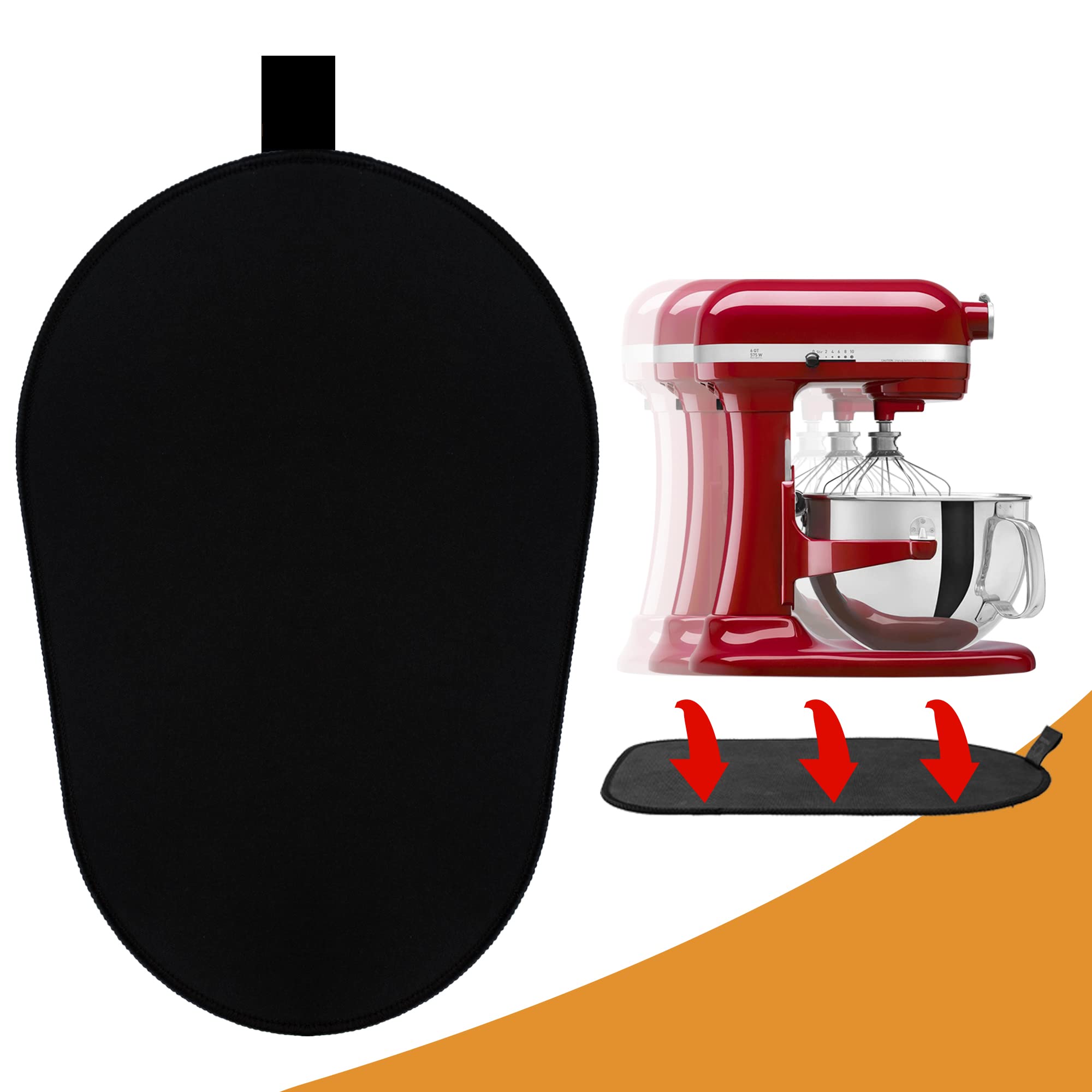 Sliding Mat For Kitchenaid Mixer, Mover Mat Pad For 5 8Qt Bowl Lift Stand Mixer, Kitchen Appliance Slider Compatible For Pro 600