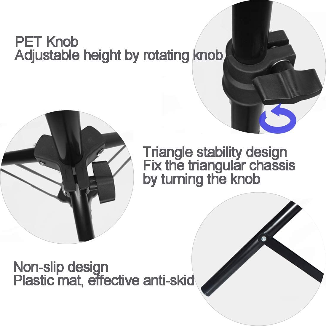 Tripod Stand, Mini Projector Stand,Lightweight Portable Projector Photography Stand Camera Tripod Adjustable Height 20'' To 61''