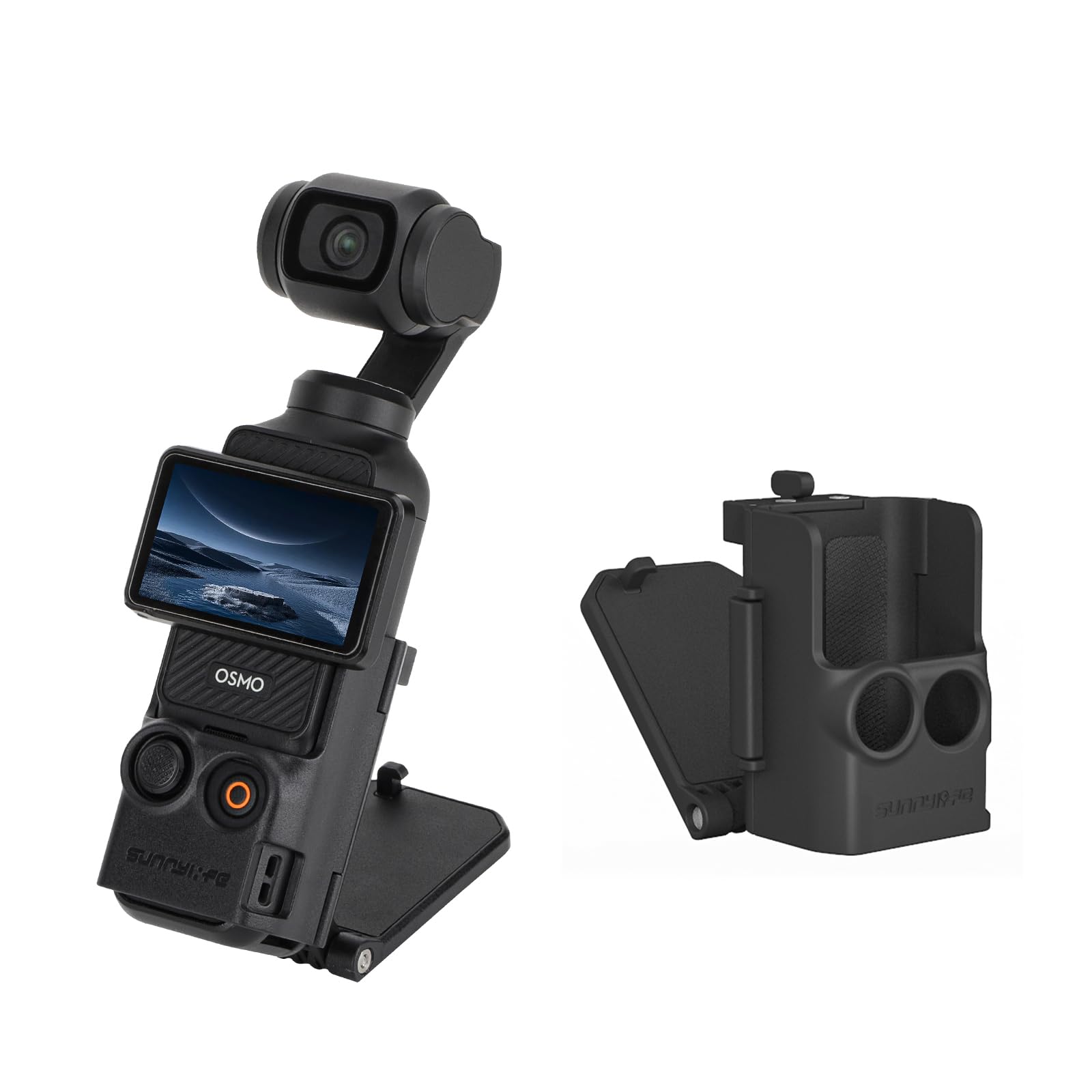 Multifuctional Magnetic Bracket Mount Compatible with DJI OSMO Pocket 3 Expansion Adapter Magnet Steering Holder Bracket Pocket3
