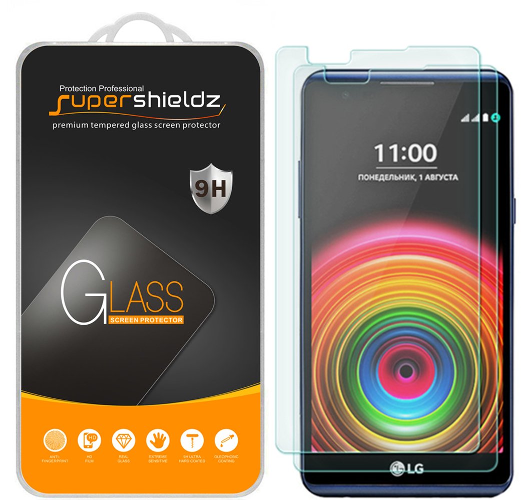 Supershieldz (2 Pack) Designed For Lg X Power Tempered Glass Screen Protector Anti Scratch, Bubble Free