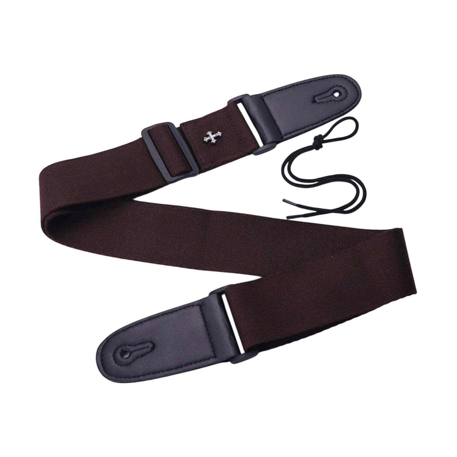 MERISHOPP Guitar Strap with Acoustic Folk Guitar Belt for Ukulele Beginner Gifts Dark Brown