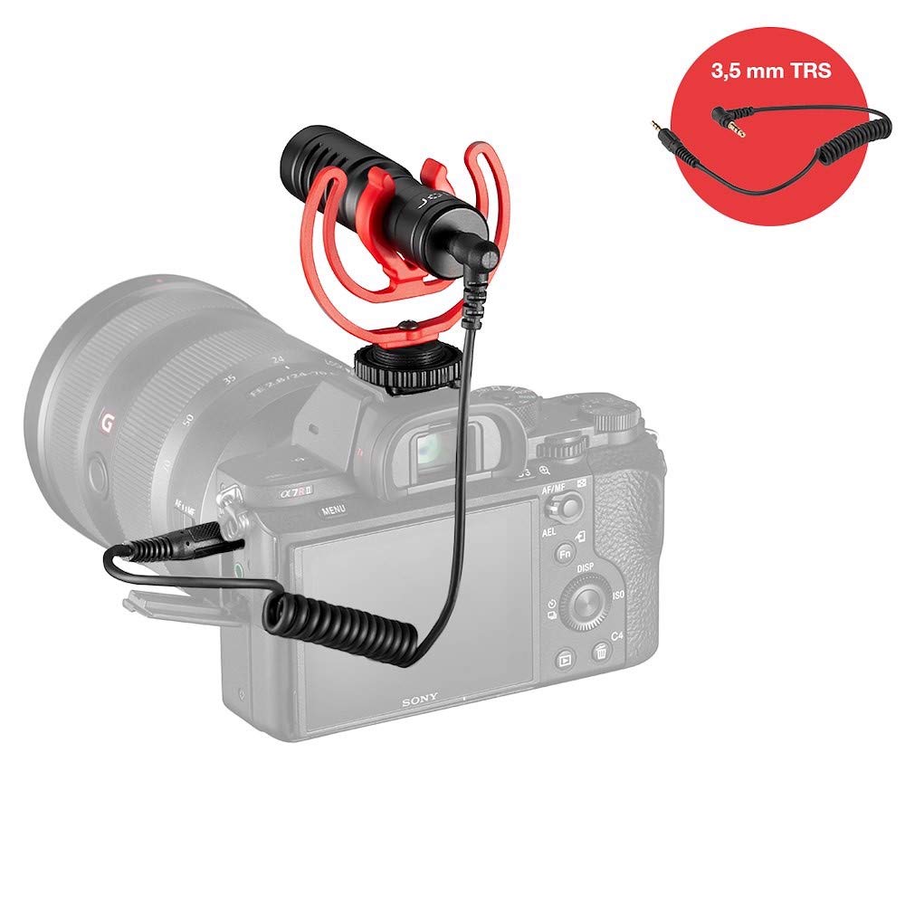 Joby Jb01643 Bww Wavo Mobile Compact On Camera Microphone With Rycote Shock Mount, Deadcat Windscreen For Smartphone, Iphone Mic