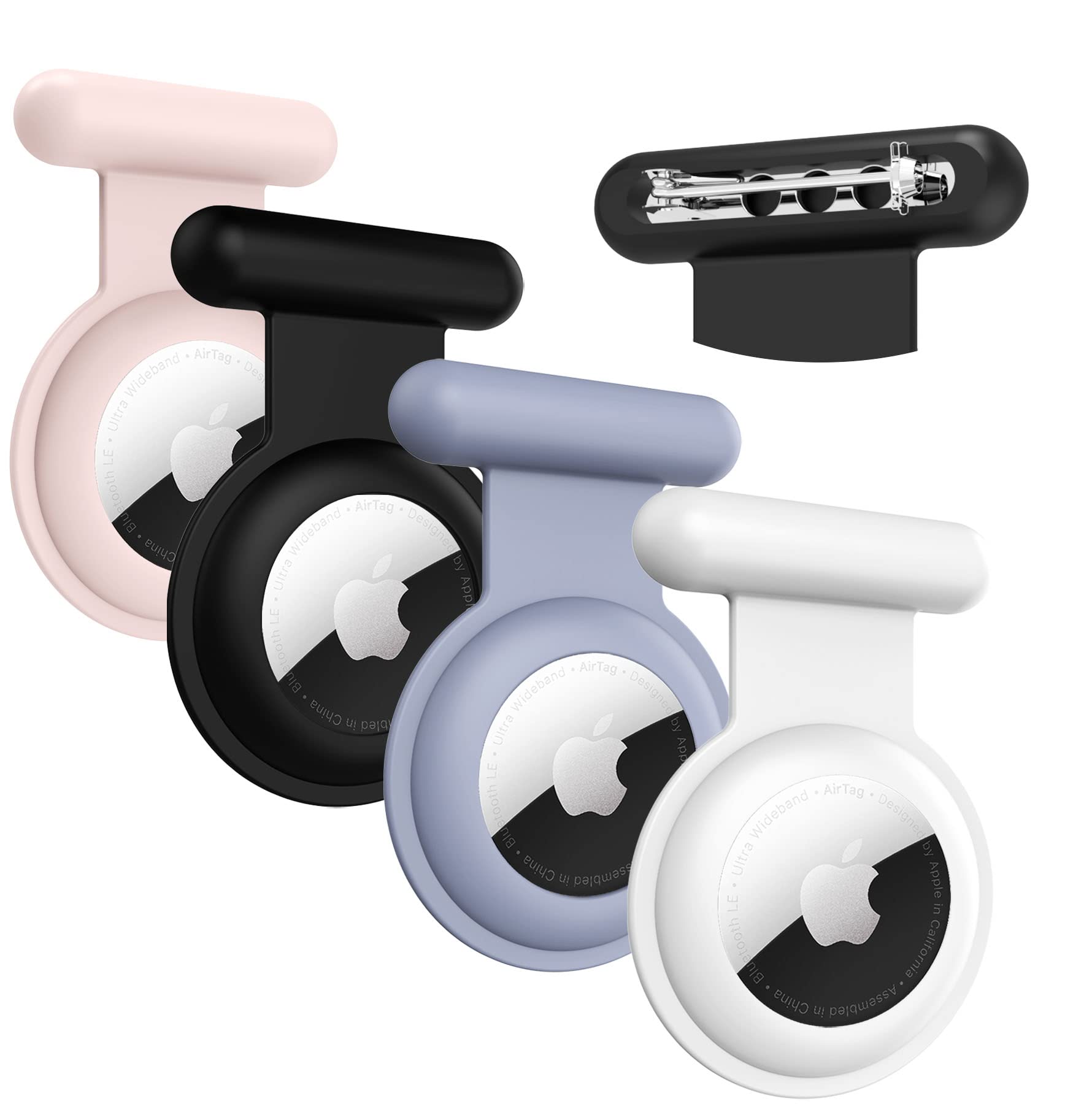 Apple Airtag Holder For Kids Hidden 4 Pack Gps Tracker Case,The Hidden Air Tags With Pin Is,Sutable For Children, Elderly, Backp