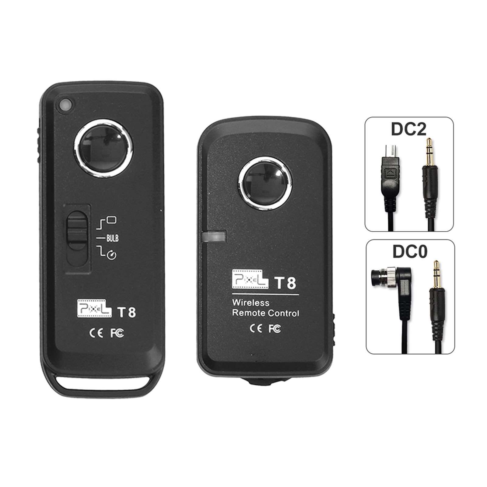 Camera Remote Control Wireless Shutter Release For Nikon Dc2/Dc0 Compatible With Nikon Df, Z6, Z7, Z7Ii, D7500, D7100, D5600, D5500, D5300, D3300, D3200, D3100, D850, D810, D750, Coolpix A