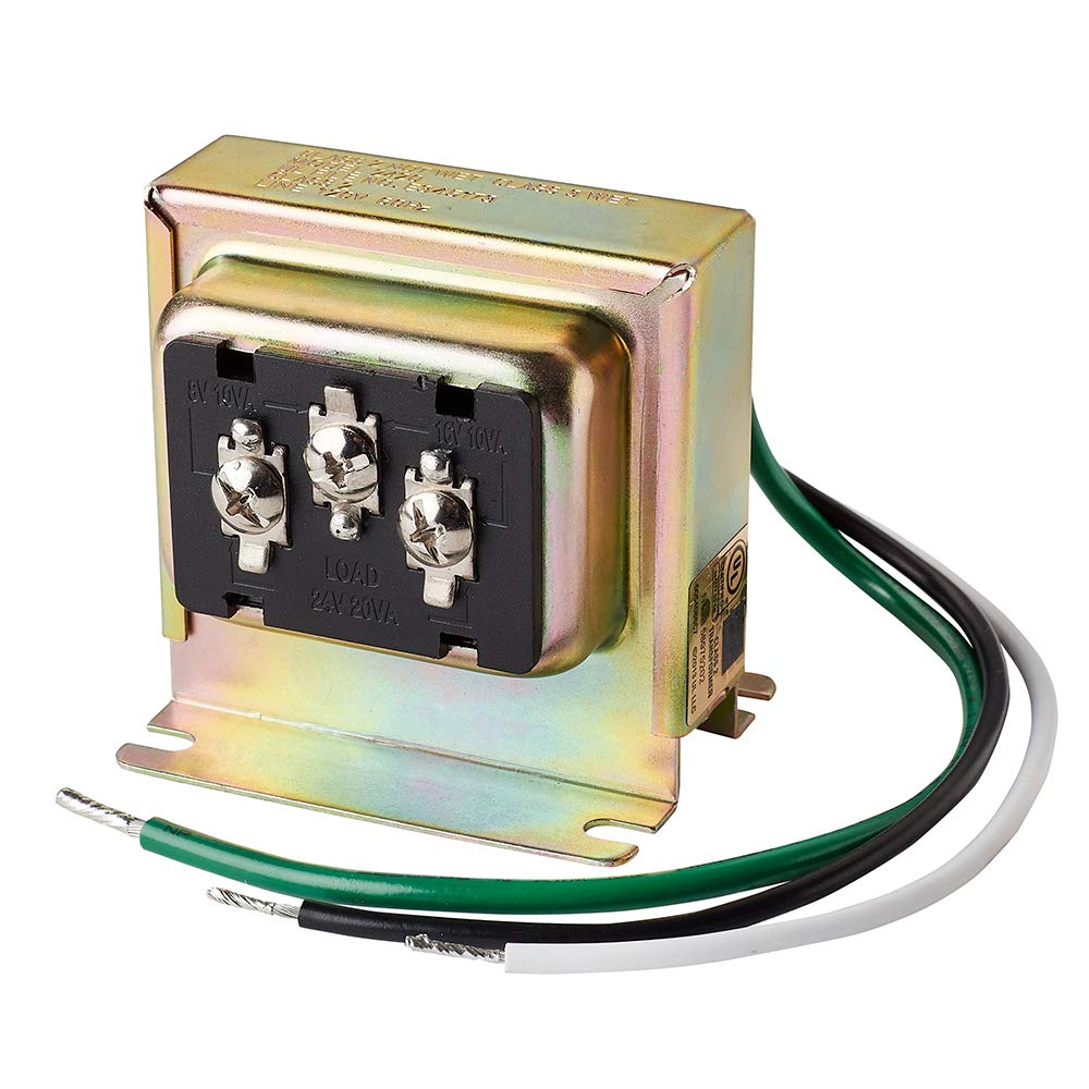 Newhouse Hardware 3Tran Tri Volt (8Vac/10Va, 16Vac/10Va Or 24Vac/20Va) Transformer For For Ring, Nest And Standard Doorbells 1Pk