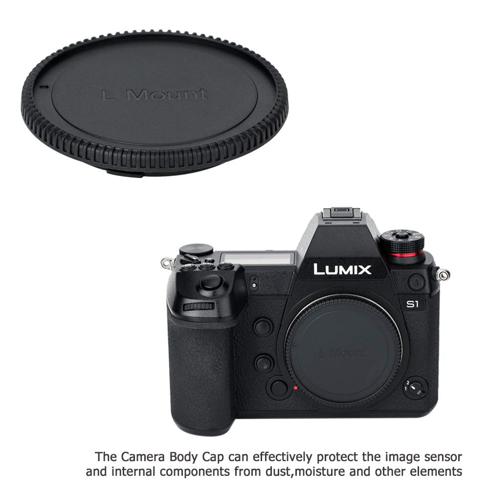 (2 Packs) Body Cap And Rear Lens Cap Kit For Leica L Mount Cameras And Leica L Mount Lens, Fit Panasonic S5Ii Dc S5M2 S1 S1R S1H
