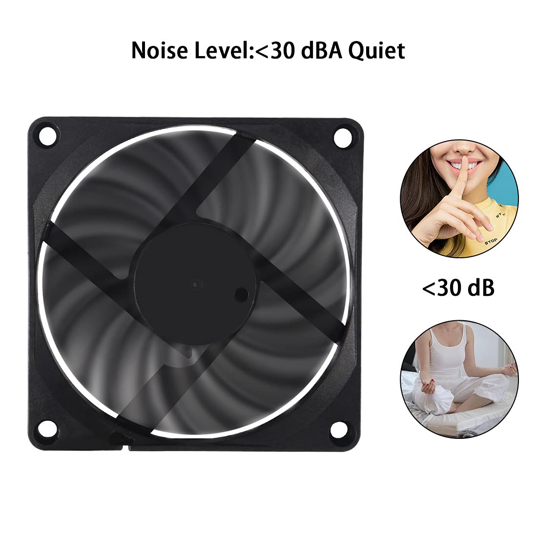 2Pcs Dc 24V 8010 Fan Dual Ball Bearings 80Mm 10Mm Fan 3D Printer 80X80X10 Brushless Cooling Fan For Makerbot For 3D Printer Pc C