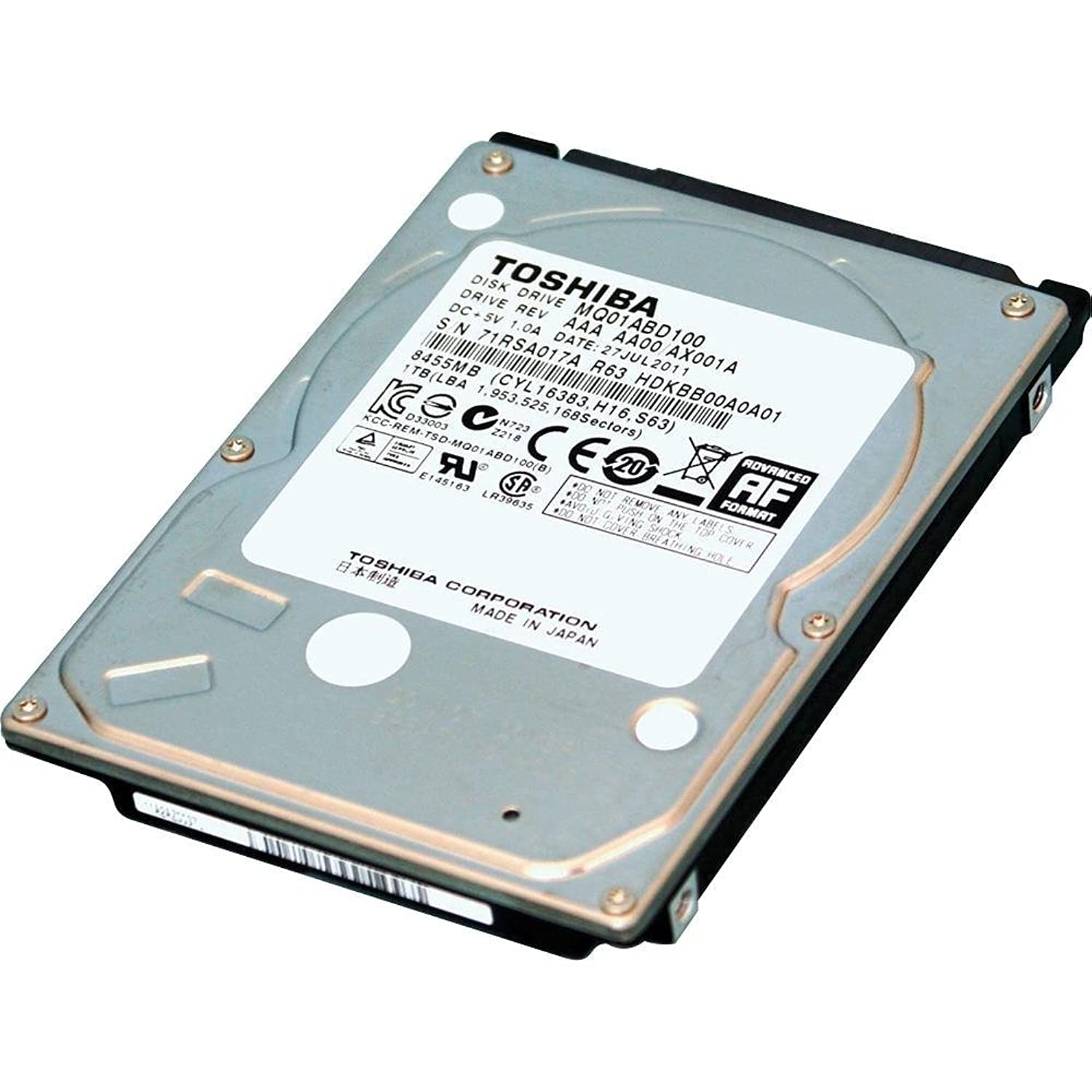 Toshiba Mq01Abd Mq01Abd100 1 Tb 2.5'' Internal Hard Drive   Bulk Hdkbb96