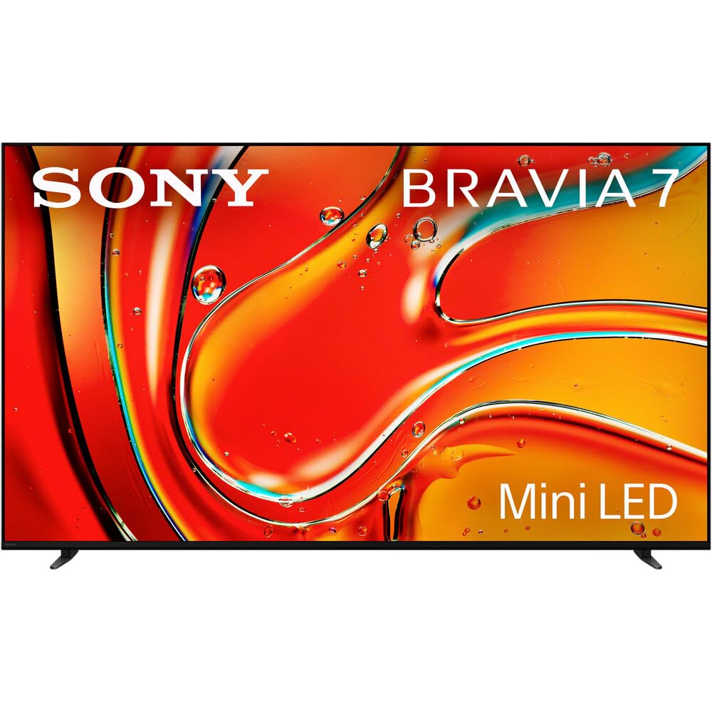 Sony K55Xr70 Bravia 7 55 Inch 4K Hdr Smart Qled Mini-Led Tv 2024 Bundle With 2 Yr Cps Enhanced Protection Pack