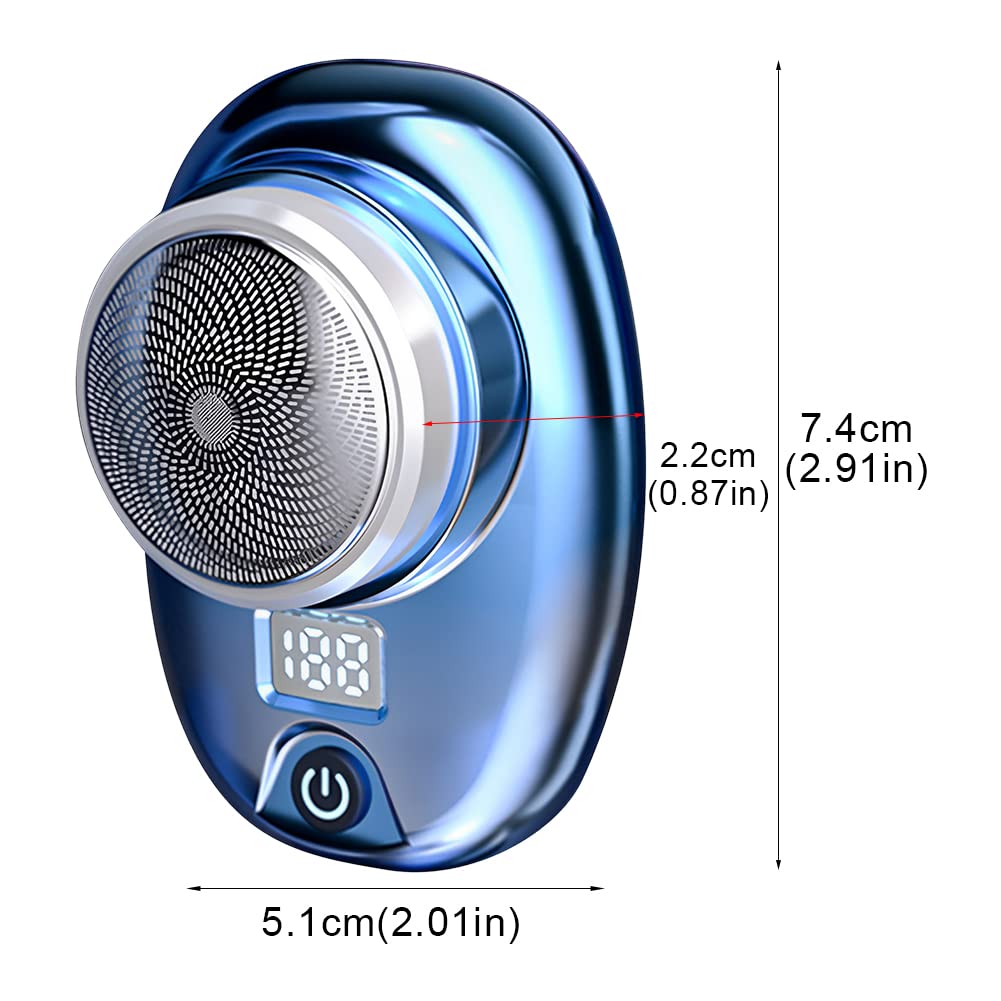 New Upgrade Mini Electric Razor, Electric Shaver, Pocket Size Portable Usb Rechargeable Waterproof Shavers Easy One Button Use S