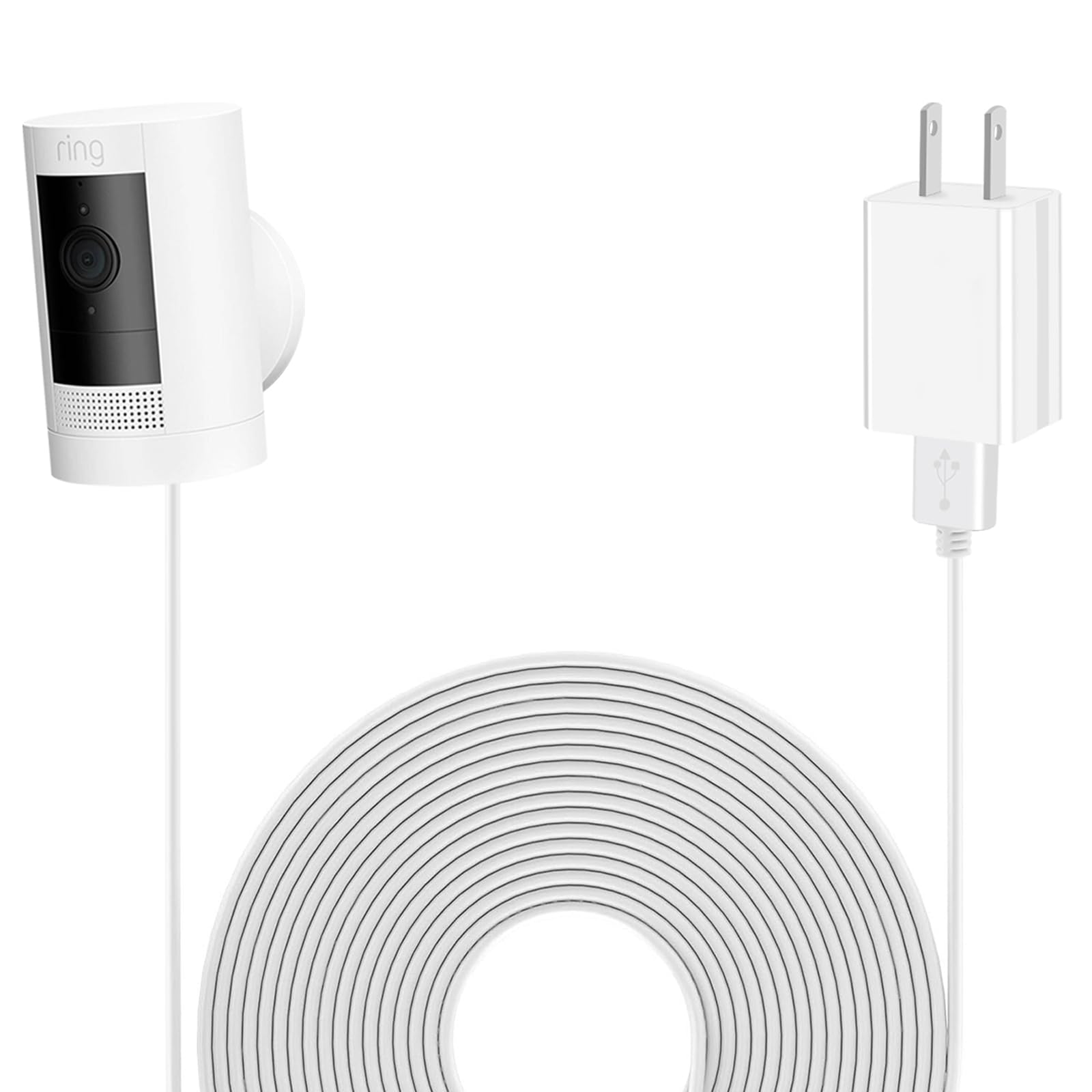 Kakajuelo Camera Power Cord, Compatible With Ring Stick Up Cam 2Nd/3Rd Gen Battery/Plug In, Ring Spotlight Cam Battery/Plug In,