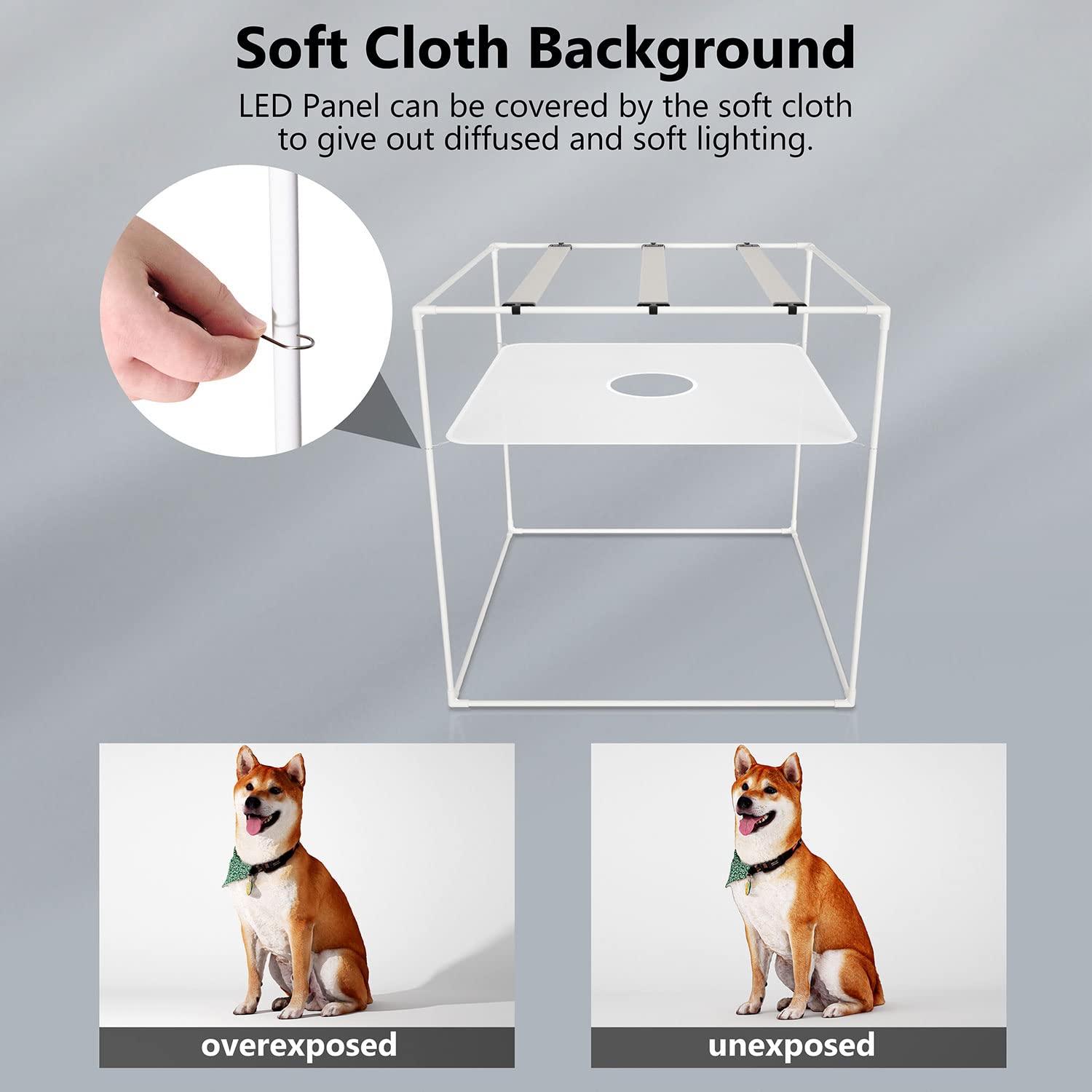 Photo Studio Light Box For Photography: Takerers 32X32 Inch 210 Led Large Lightbox For Product With 3 Stepless Dimming Light Pan