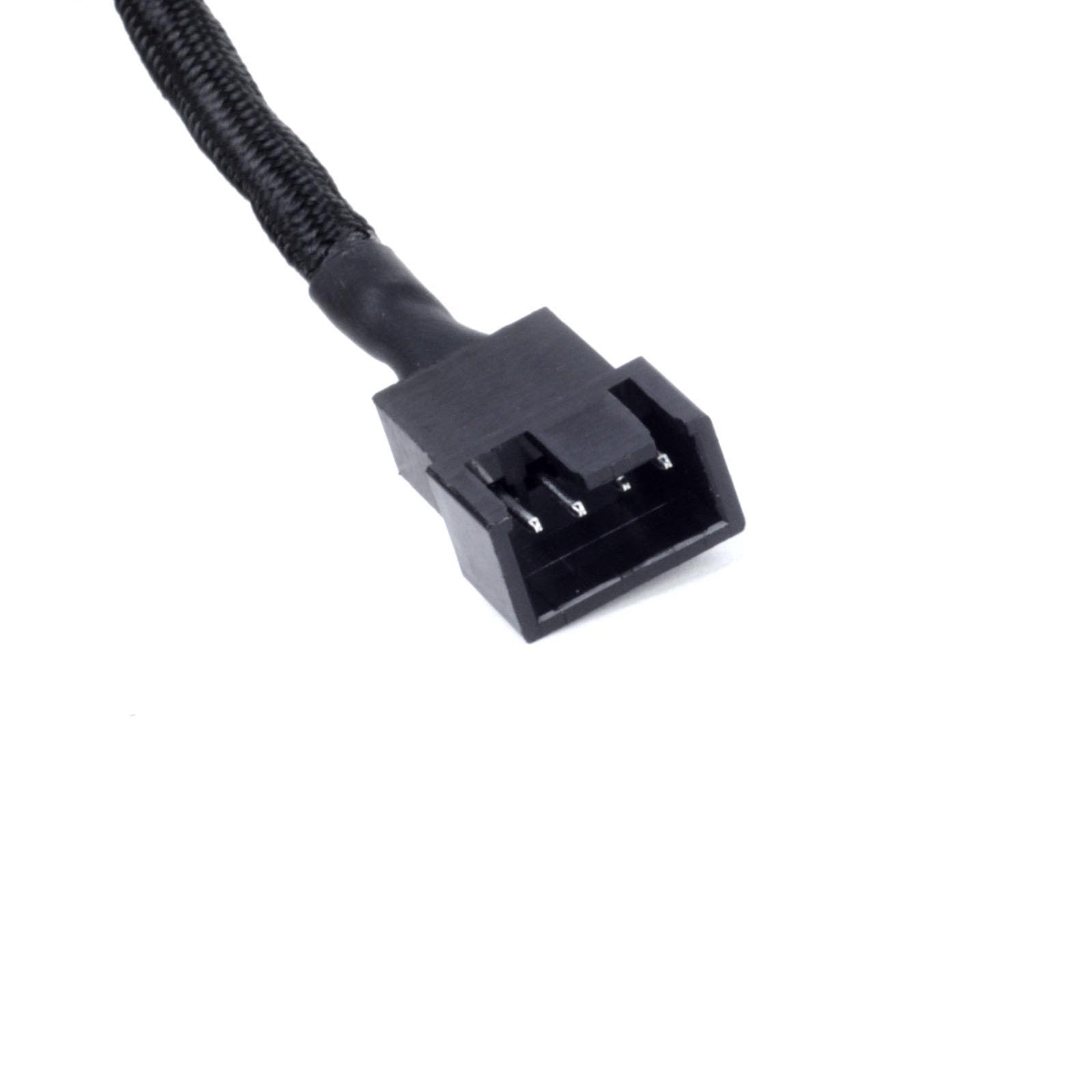 Silverstone Technology Sst Cpf01 Usa Pwm 2 To 1 Splitter In Black Sleeving Cpf01 Usa
