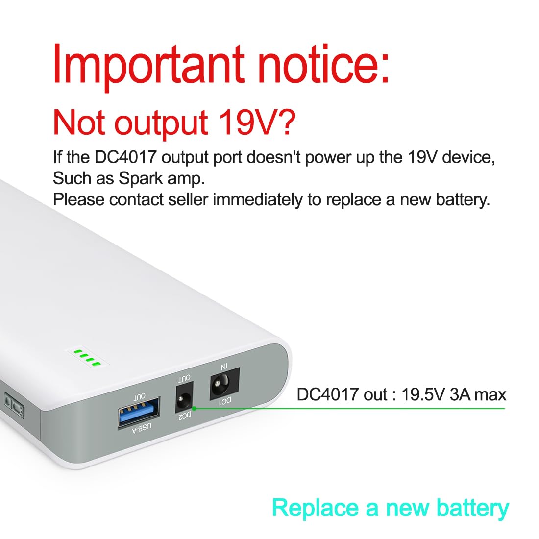 Talentcell NB7101 Lithium Ion Battery Pack, 17500mAh Power Bank with DC 24/19/5V Output for Laptops, Smartphones, Cameras - Portable Battery