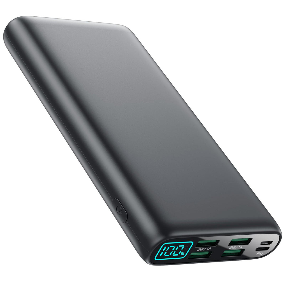 Portable Charger 38800mAh,LCD Display Power Bank,5 USB Outputs Battery ...