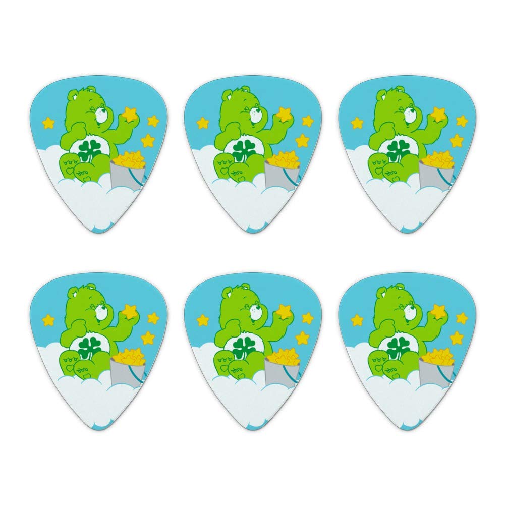 Care Bears Good Luck Bear Novelty Guitar Picks Medium Gauge  Set Of 6